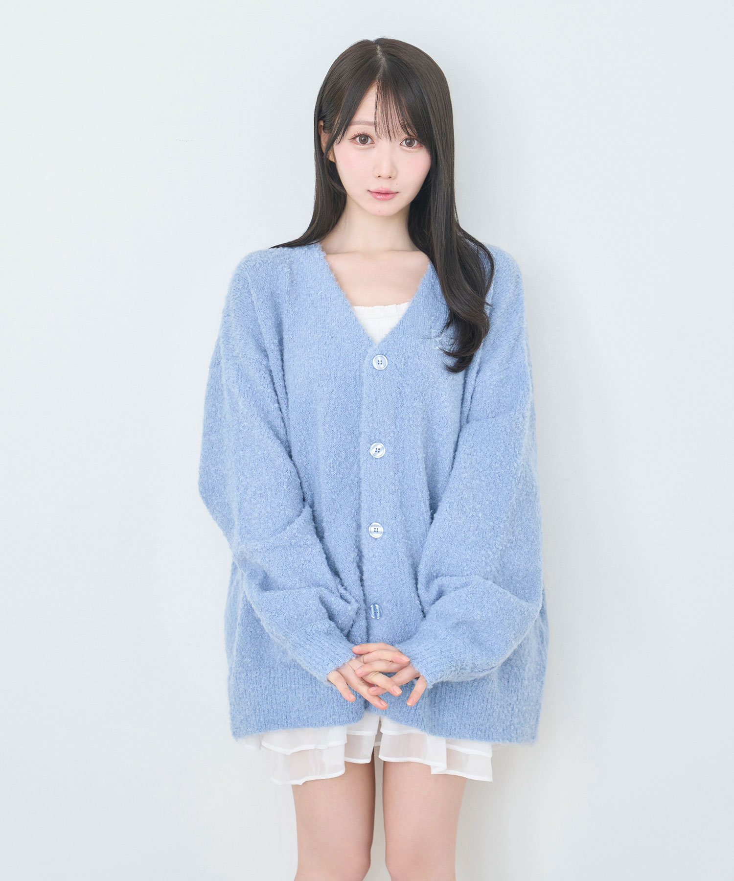 My color big cardigan