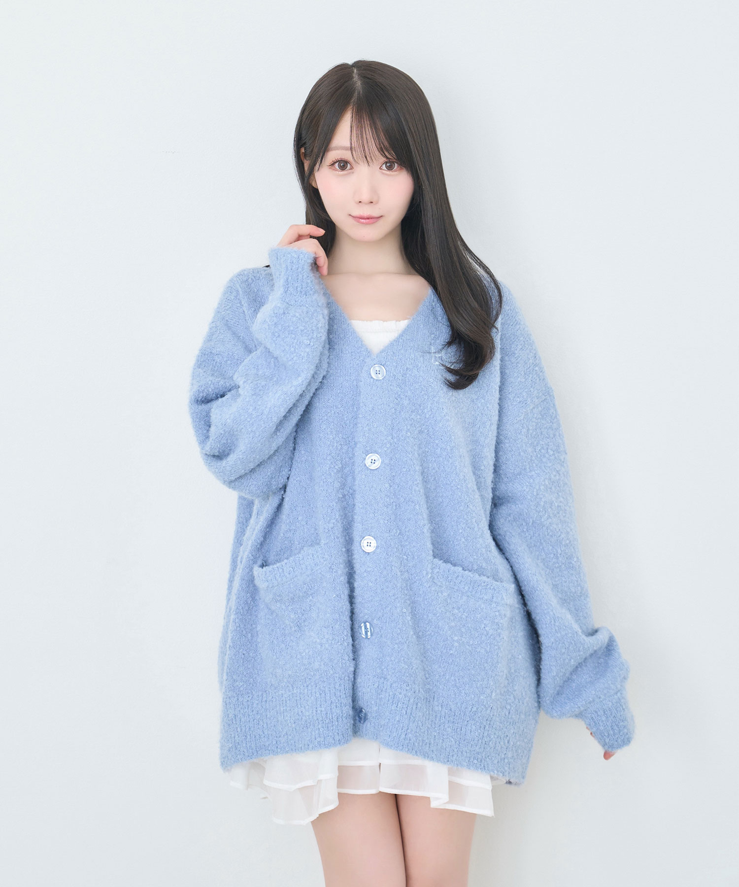 My color big cardigan