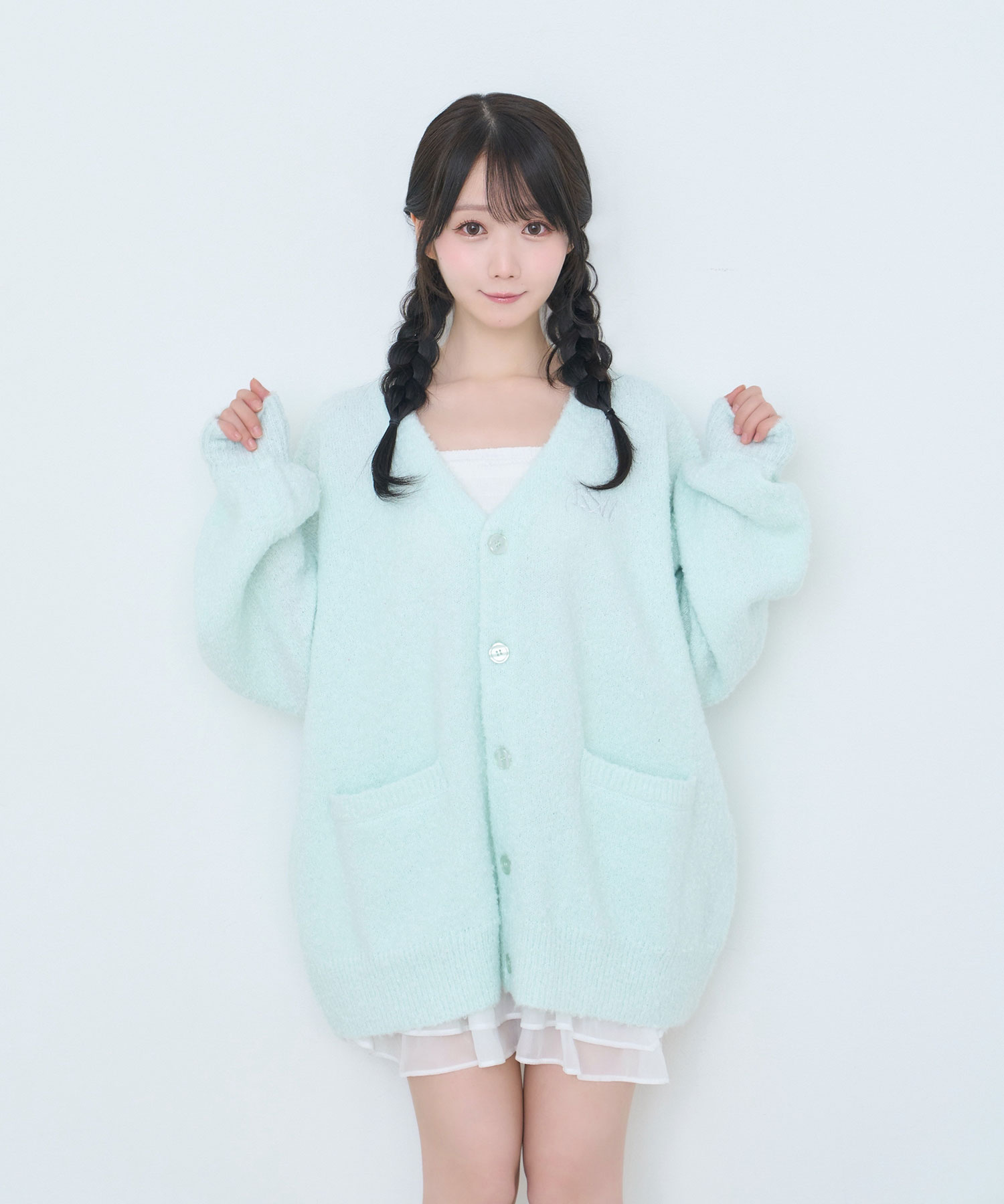 My color big cardigan