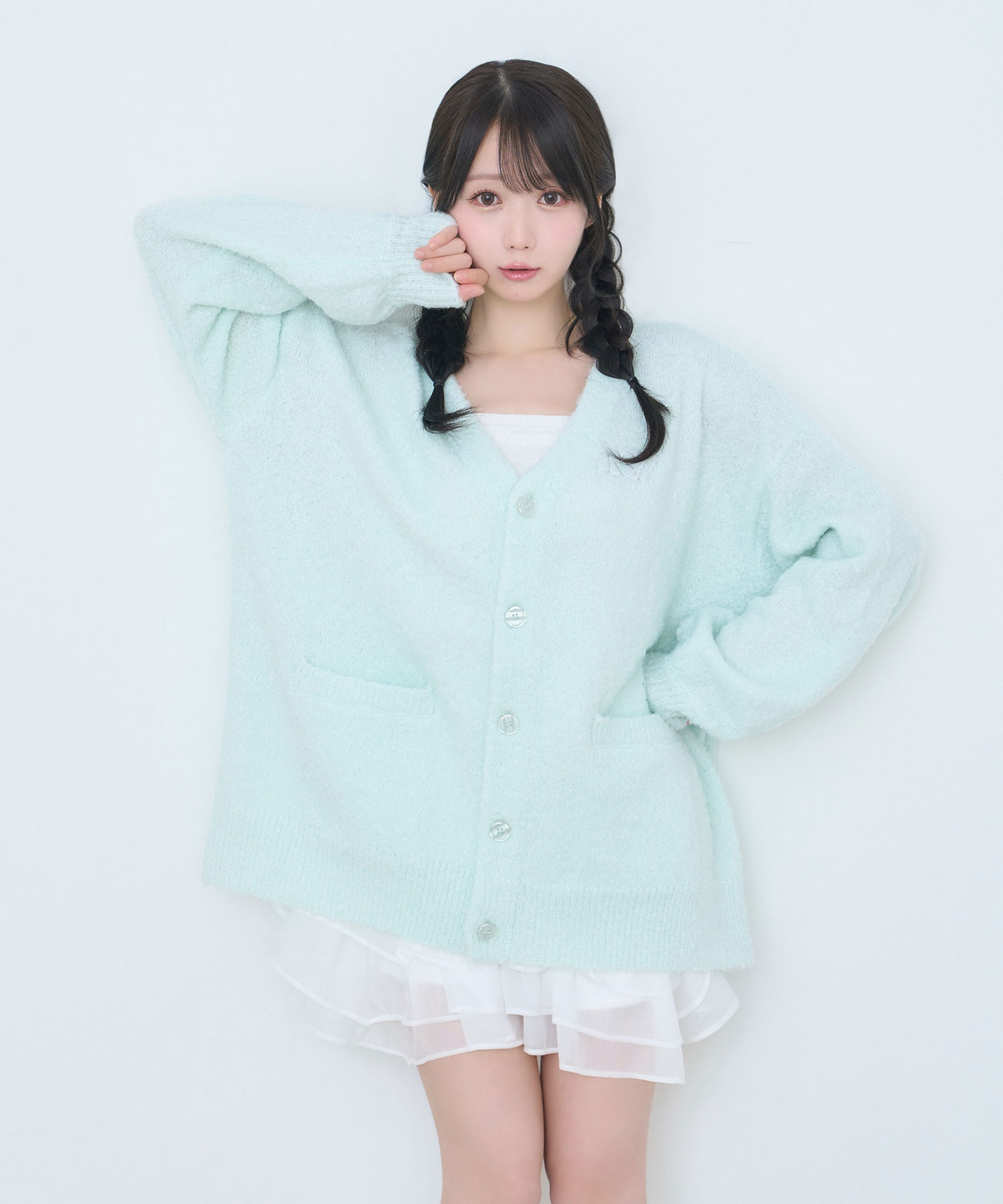 My color big cardigan