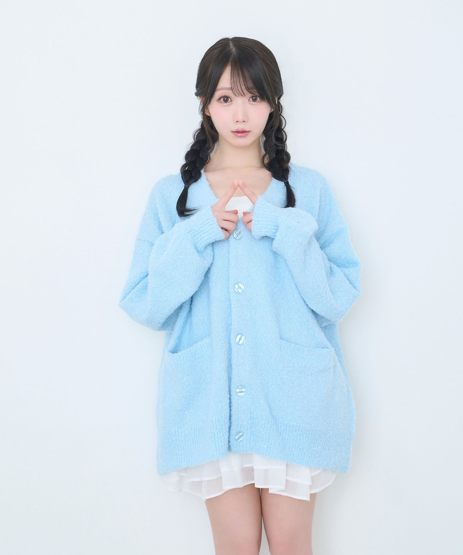 My color big cardigan