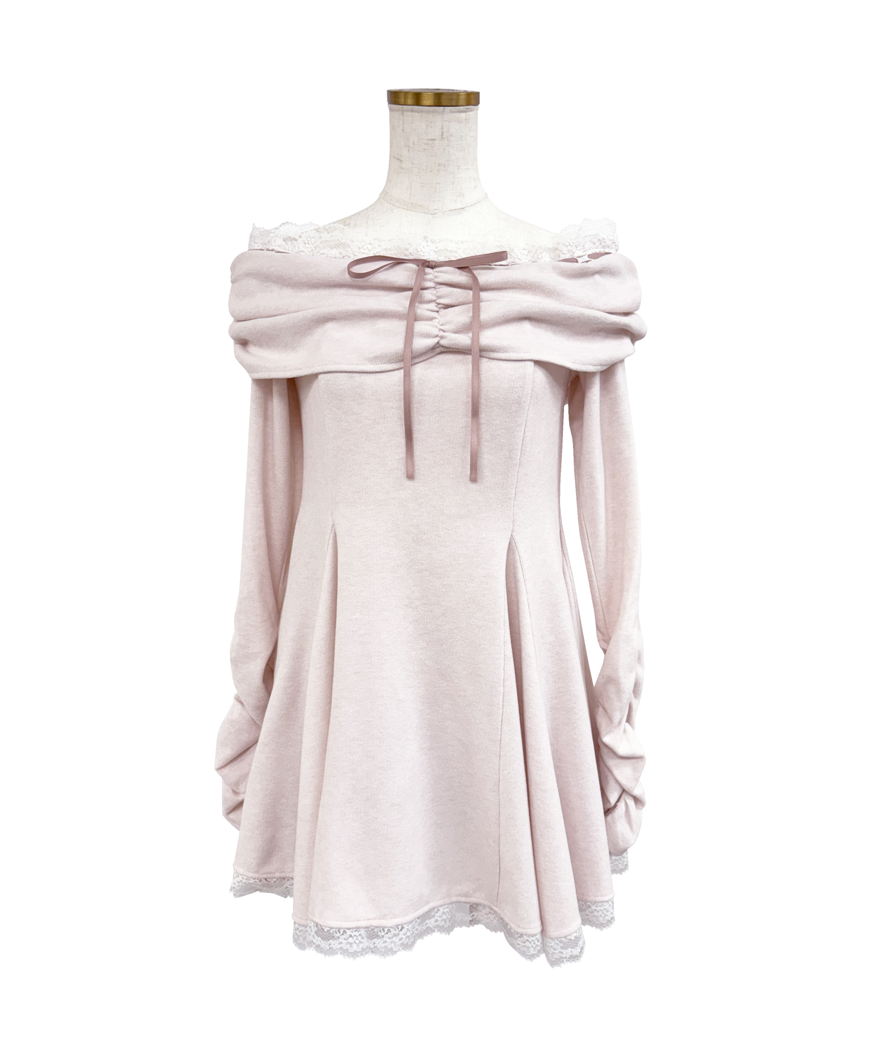 Off shoulder lace mini o/p