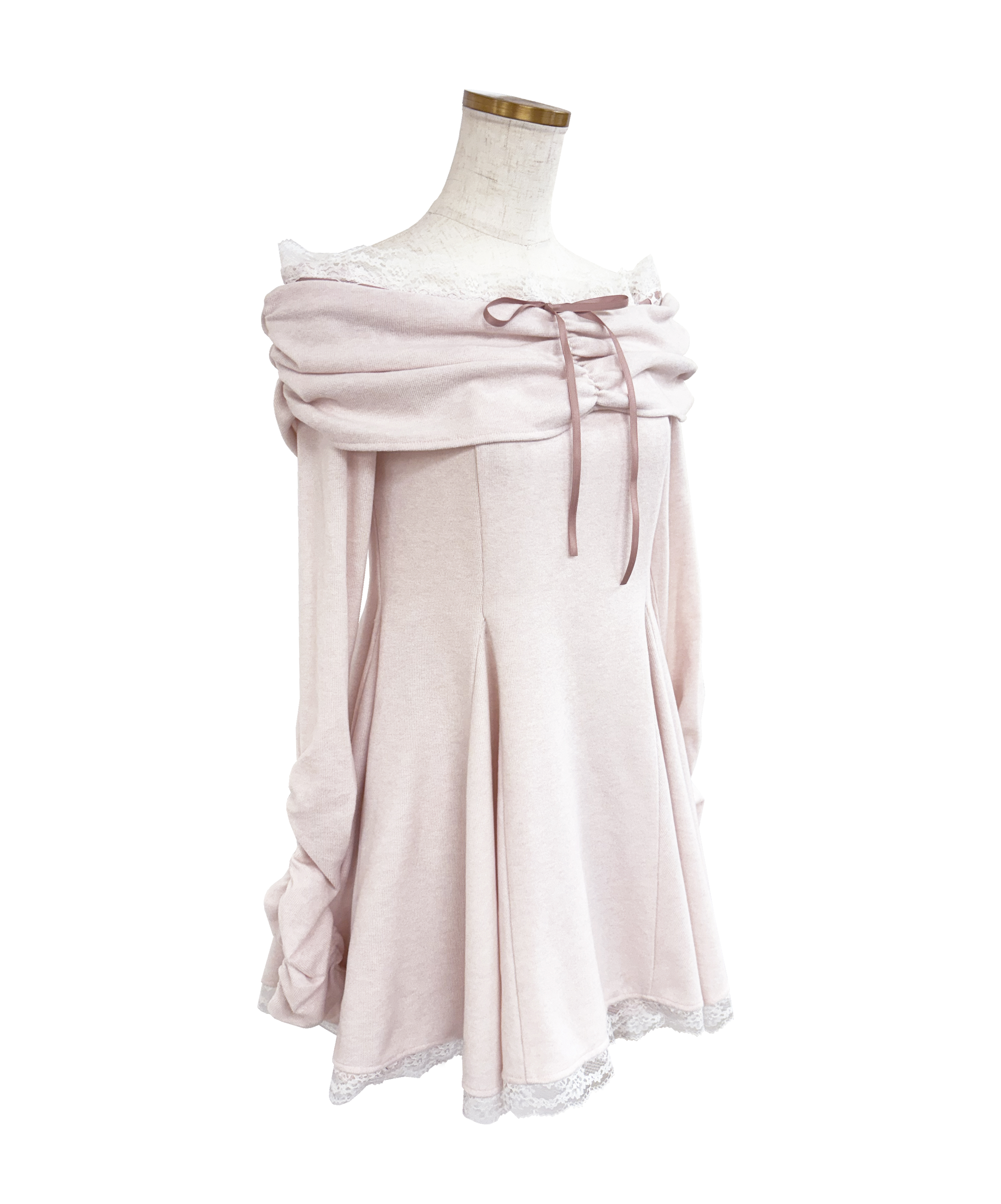 Off shoulder lace mini o/p