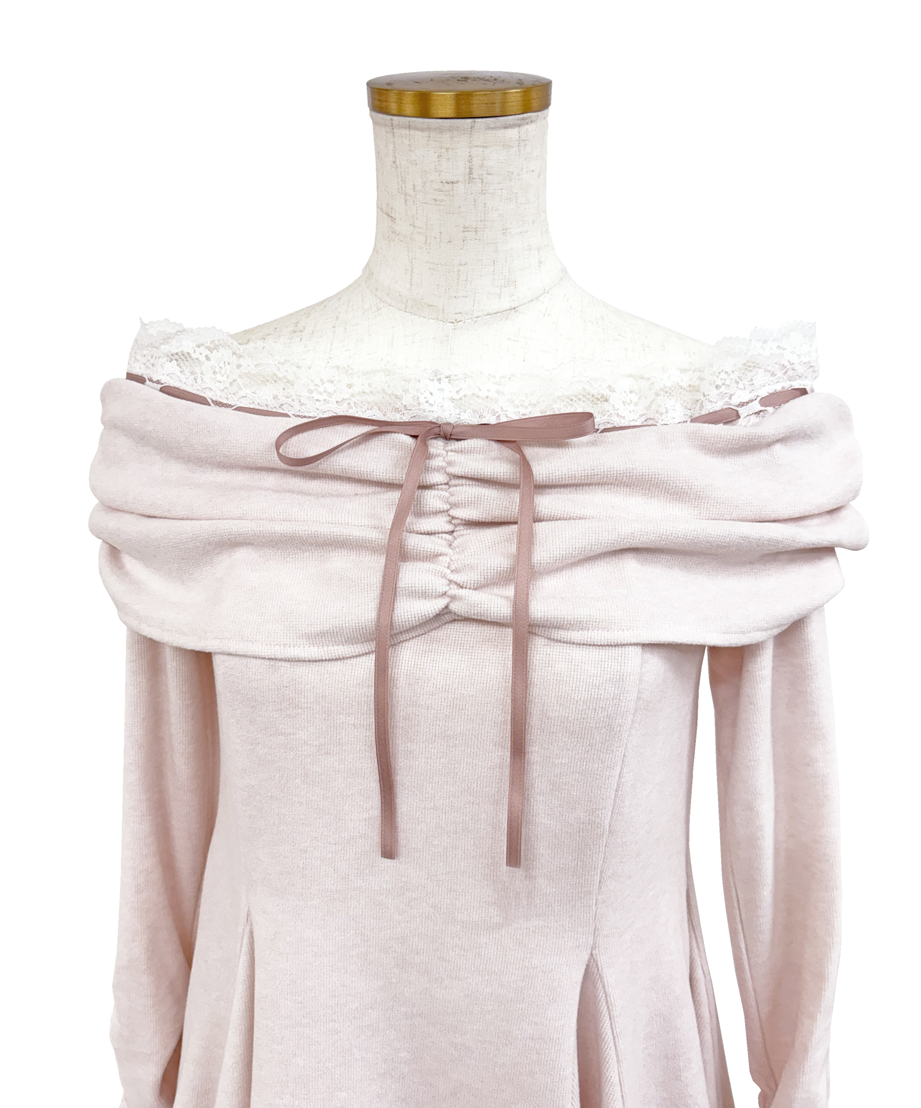 Off shoulder lace mini o/p