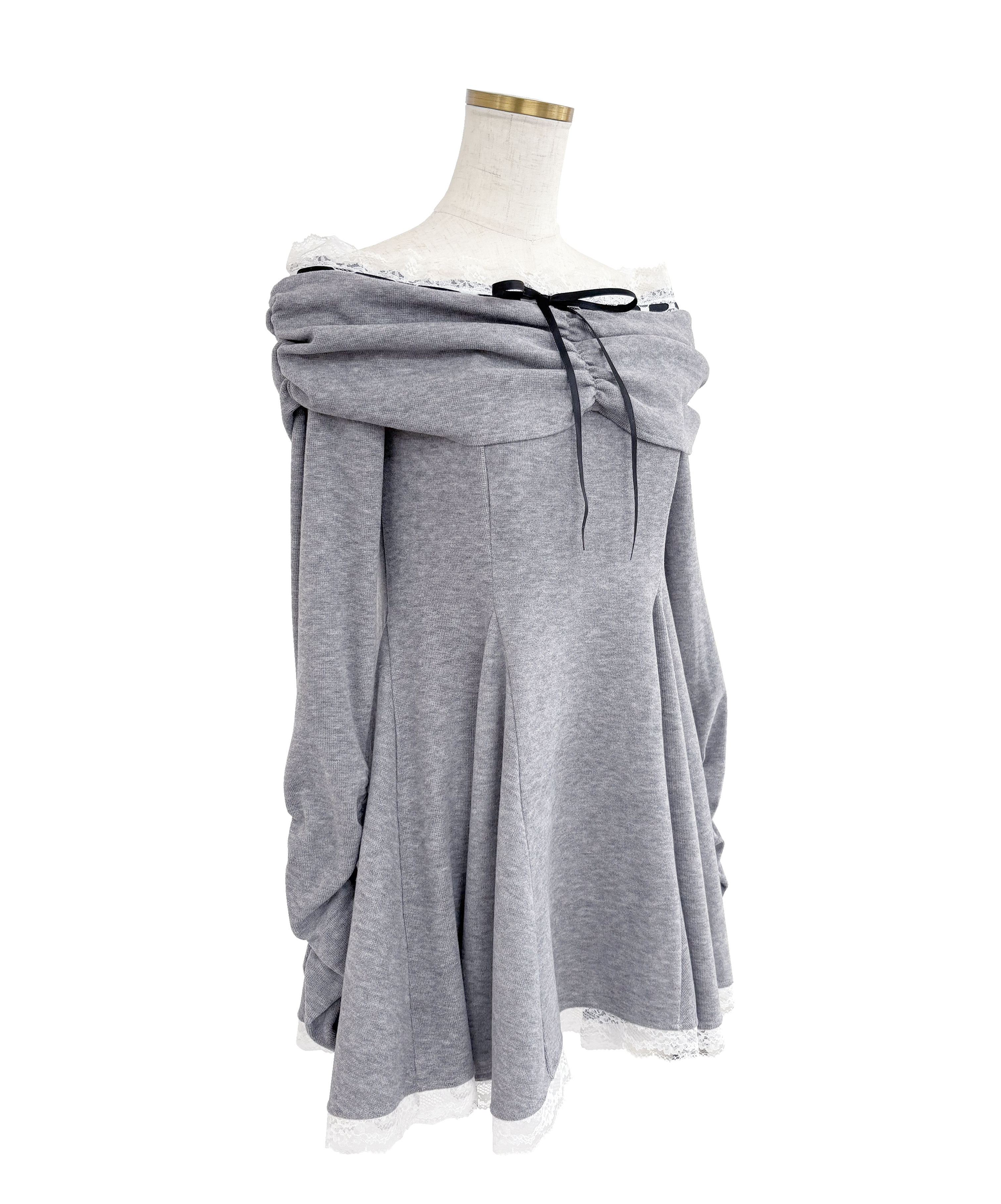 Off shoulder lace mini o/p