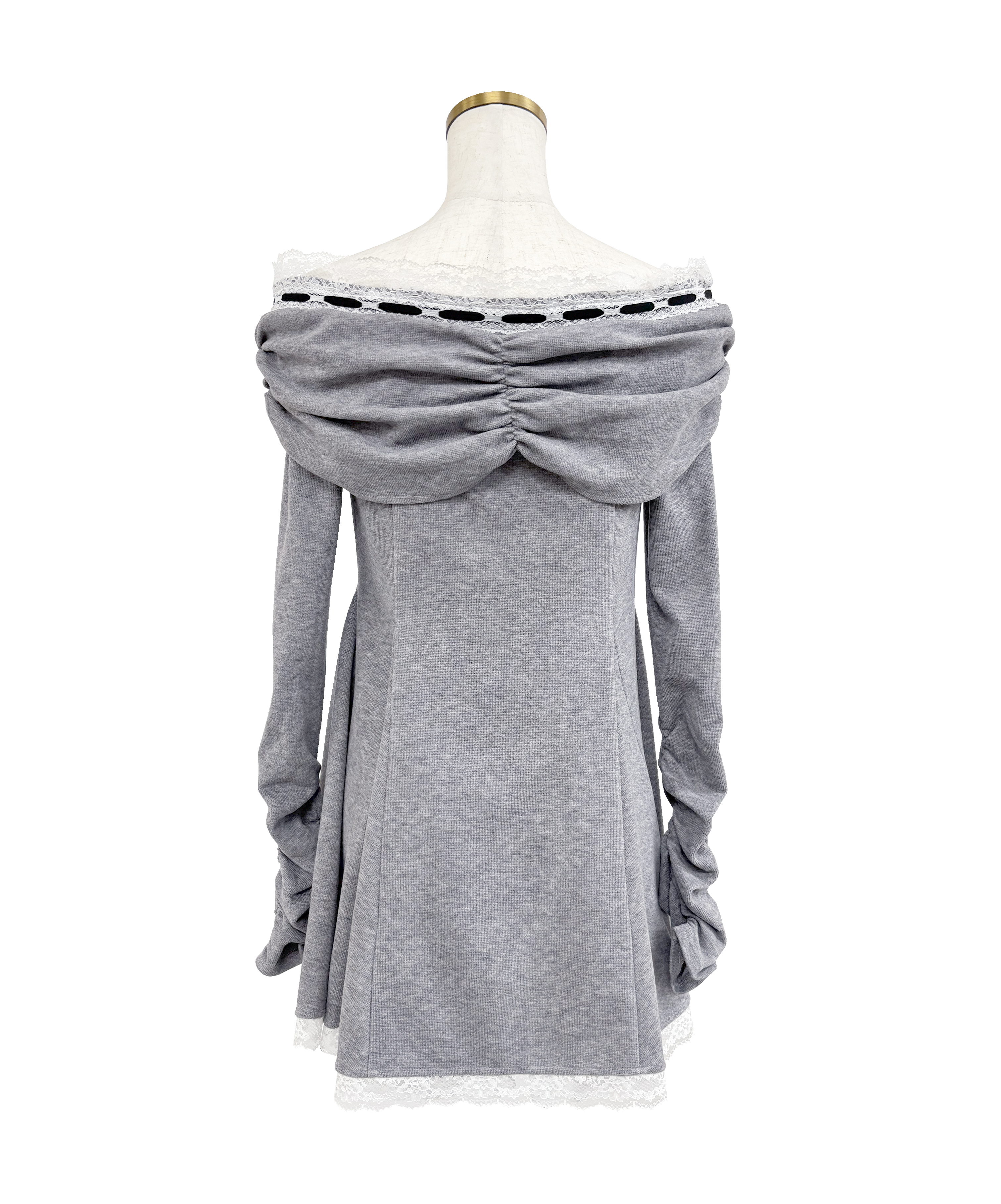 Off shoulder lace mini o/p