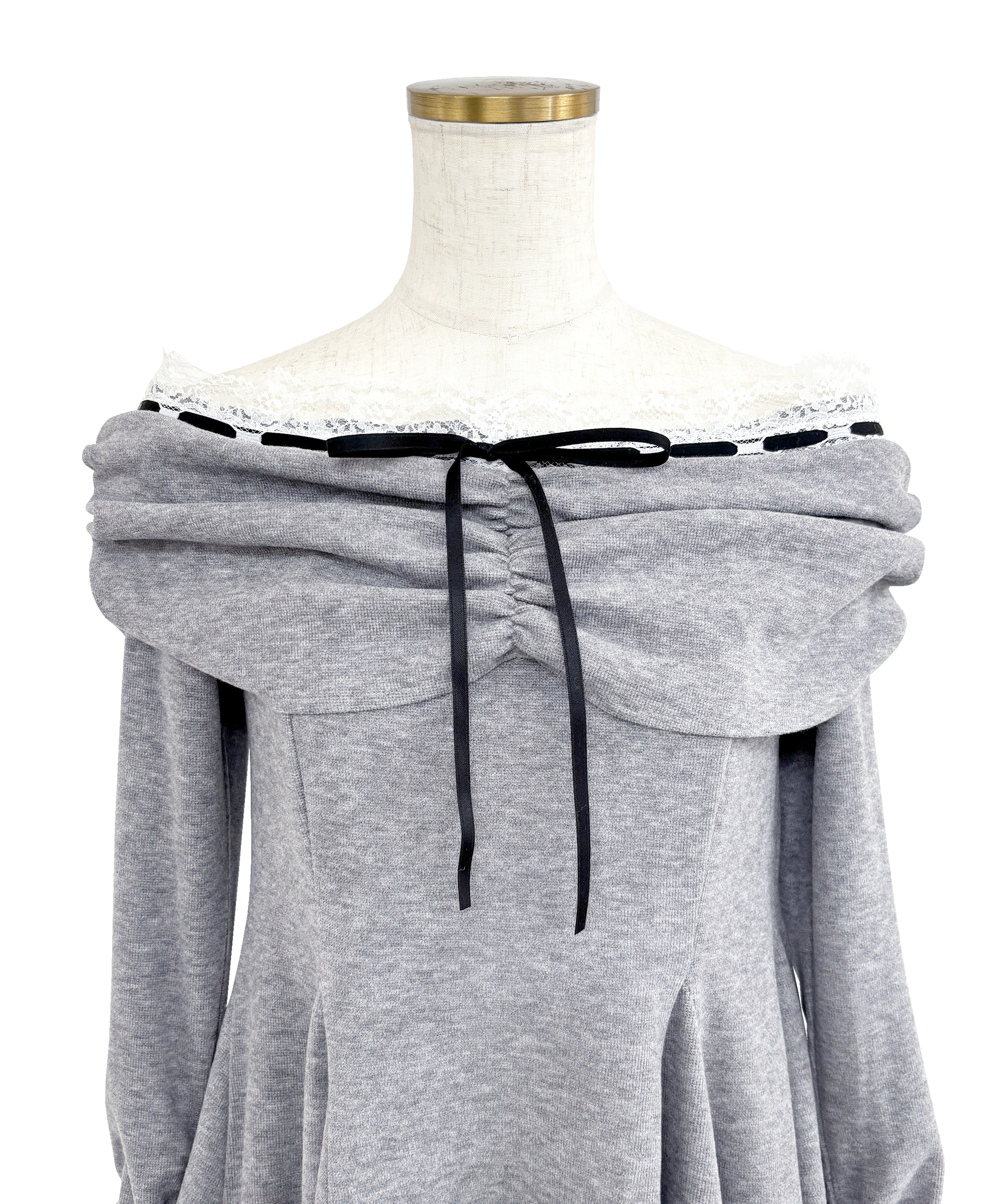 Off shoulder lace mini o/p