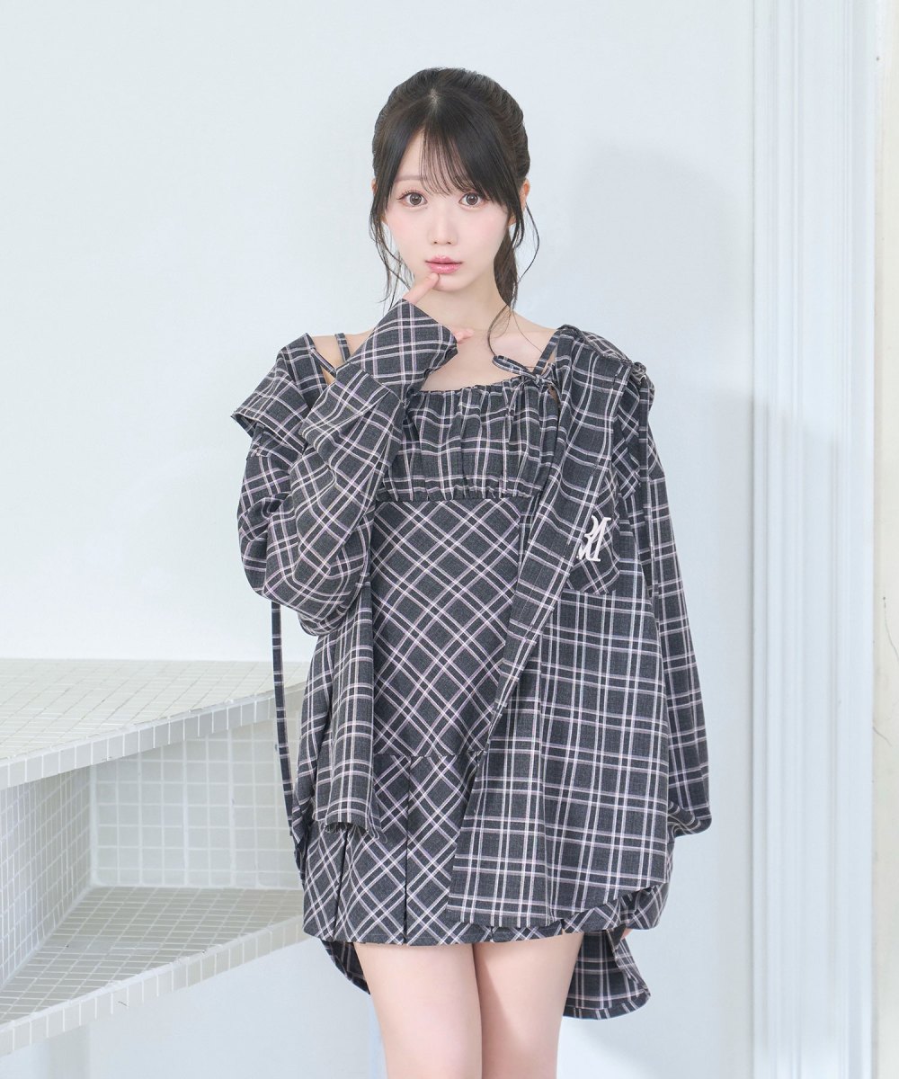 Check hoodie shirt – BUNNY APARTMENT