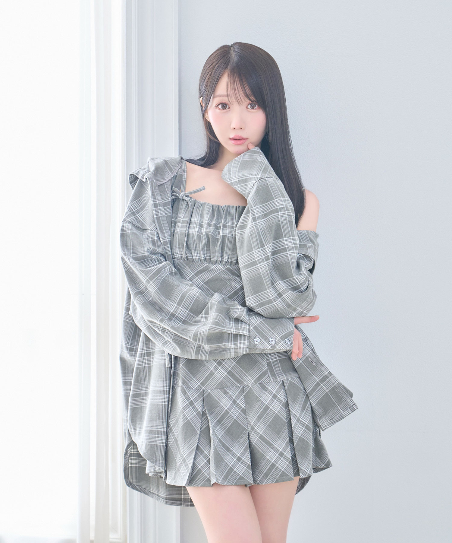 Check hoodie shirt – BUNNY APARTMENT