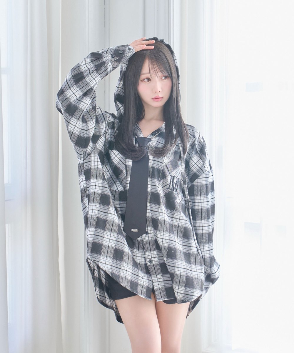 Check hoodie shirt – BUNNY APARTMENT