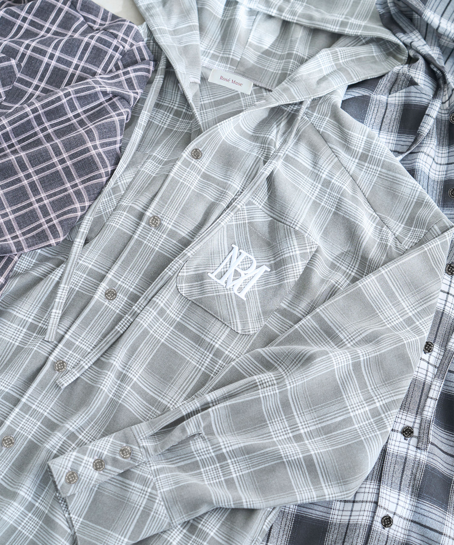 Check hoodie shirt – BUNNY APARTMENT