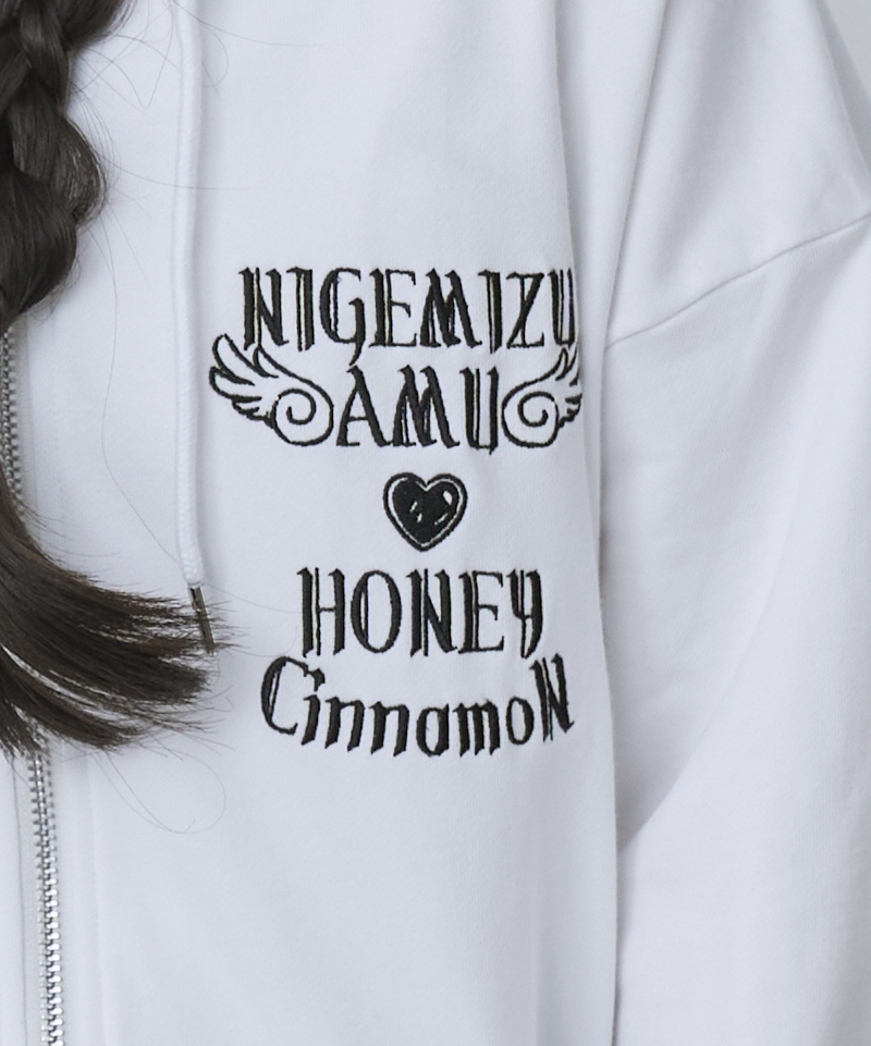 【逃げ水あむcollaboration】バックイラストジップパーカー