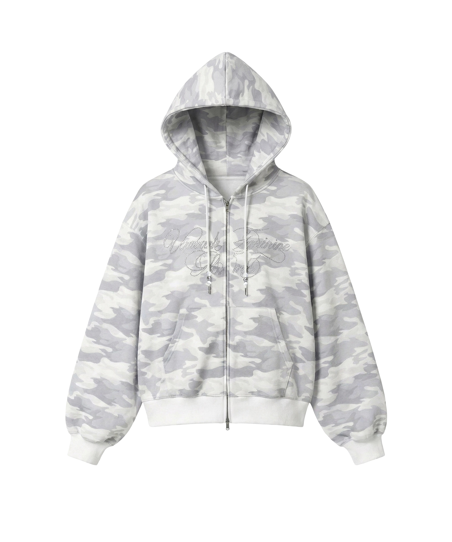 ラインストーンロゴジップパーカー スウェットパンツ SET FAIR