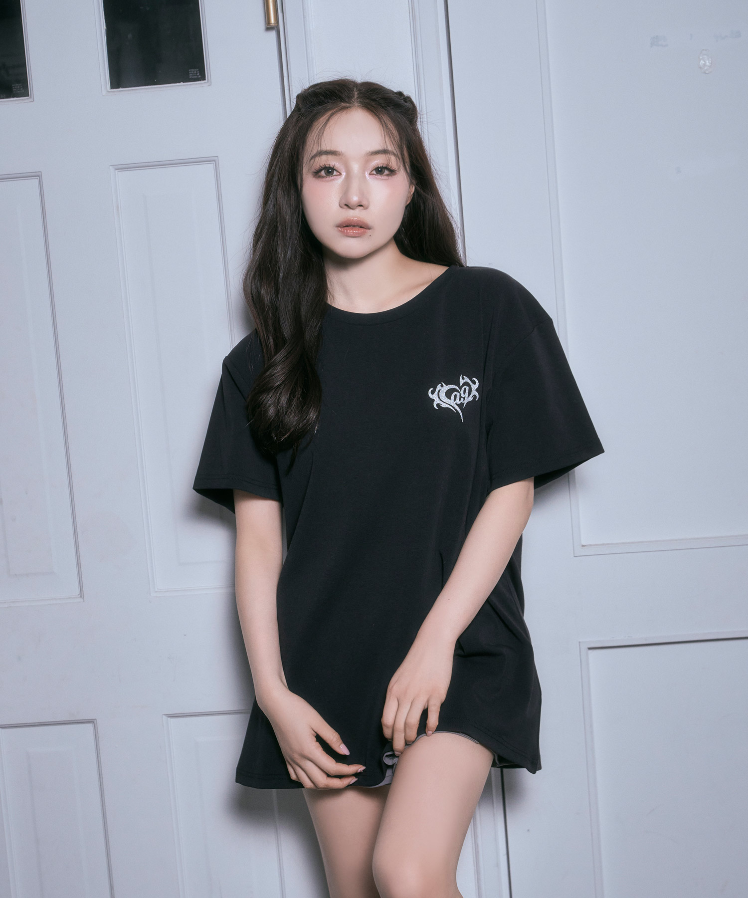 レースハートTシャツ