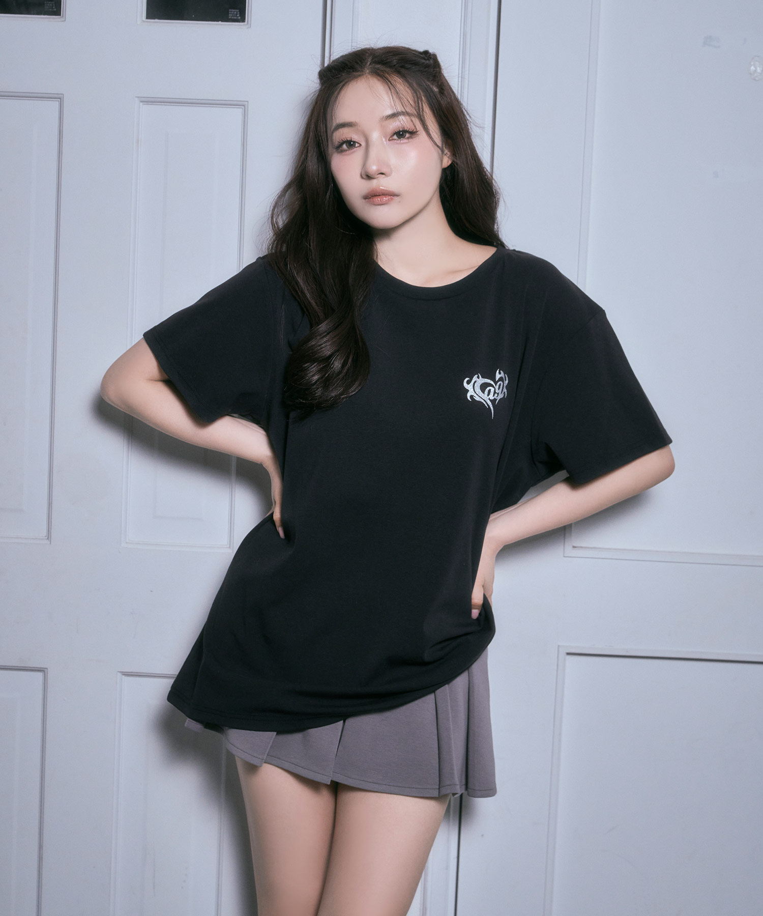 レースハートTシャツ