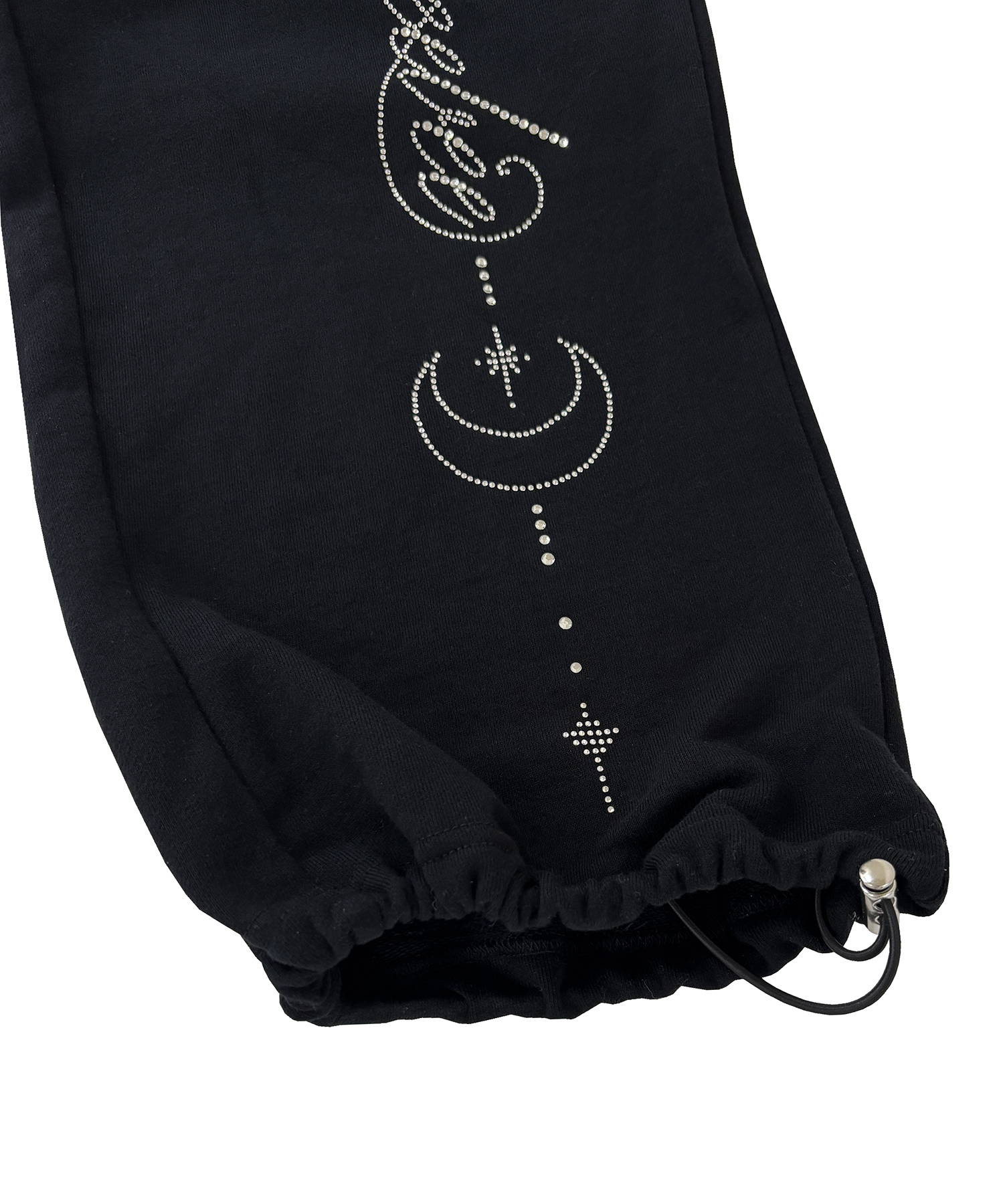 ラインストーンロゴスウェットパンツ