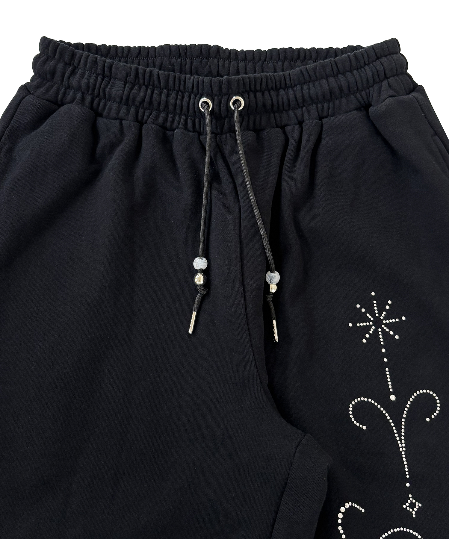 ラインストーンロゴスウェットパンツ