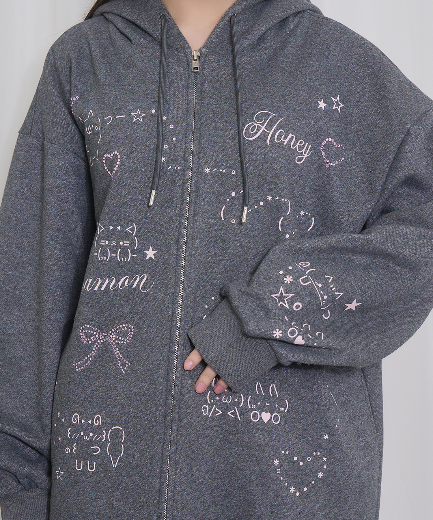 EMOJIジップパーカー