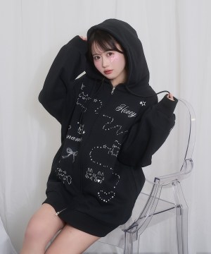 EMOJIジップパーカー