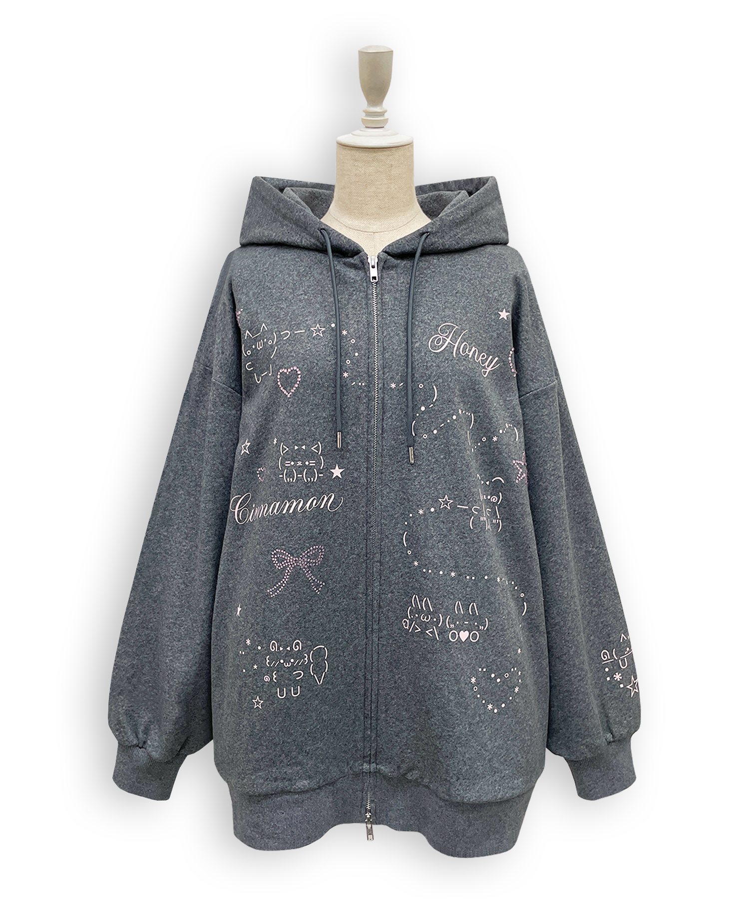 EMOJIジップパーカー