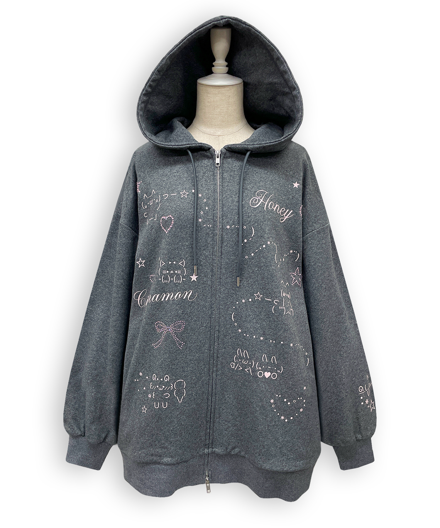 EMOJIジップパーカー