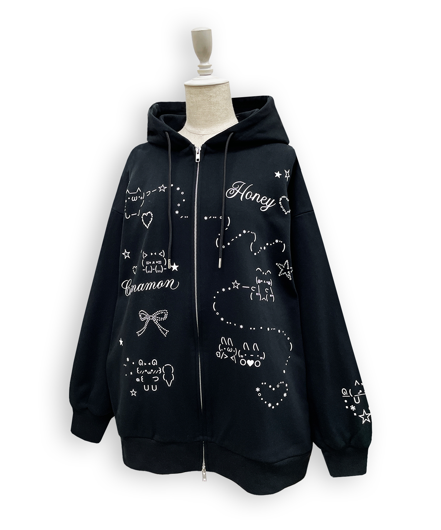 EMOJIジップパーカー