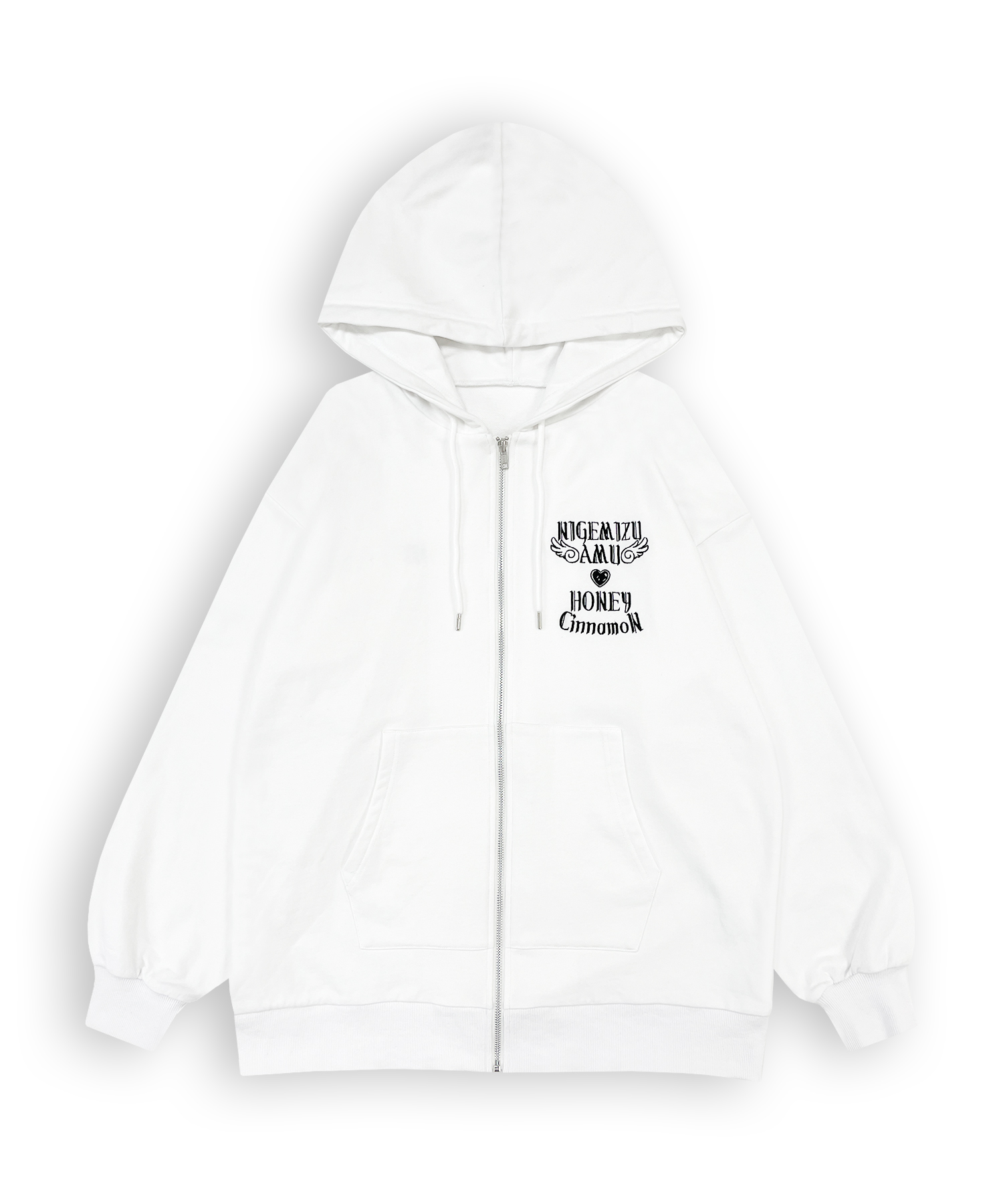 【逃げ水あむcollaboration】バックイラストジップパーカー