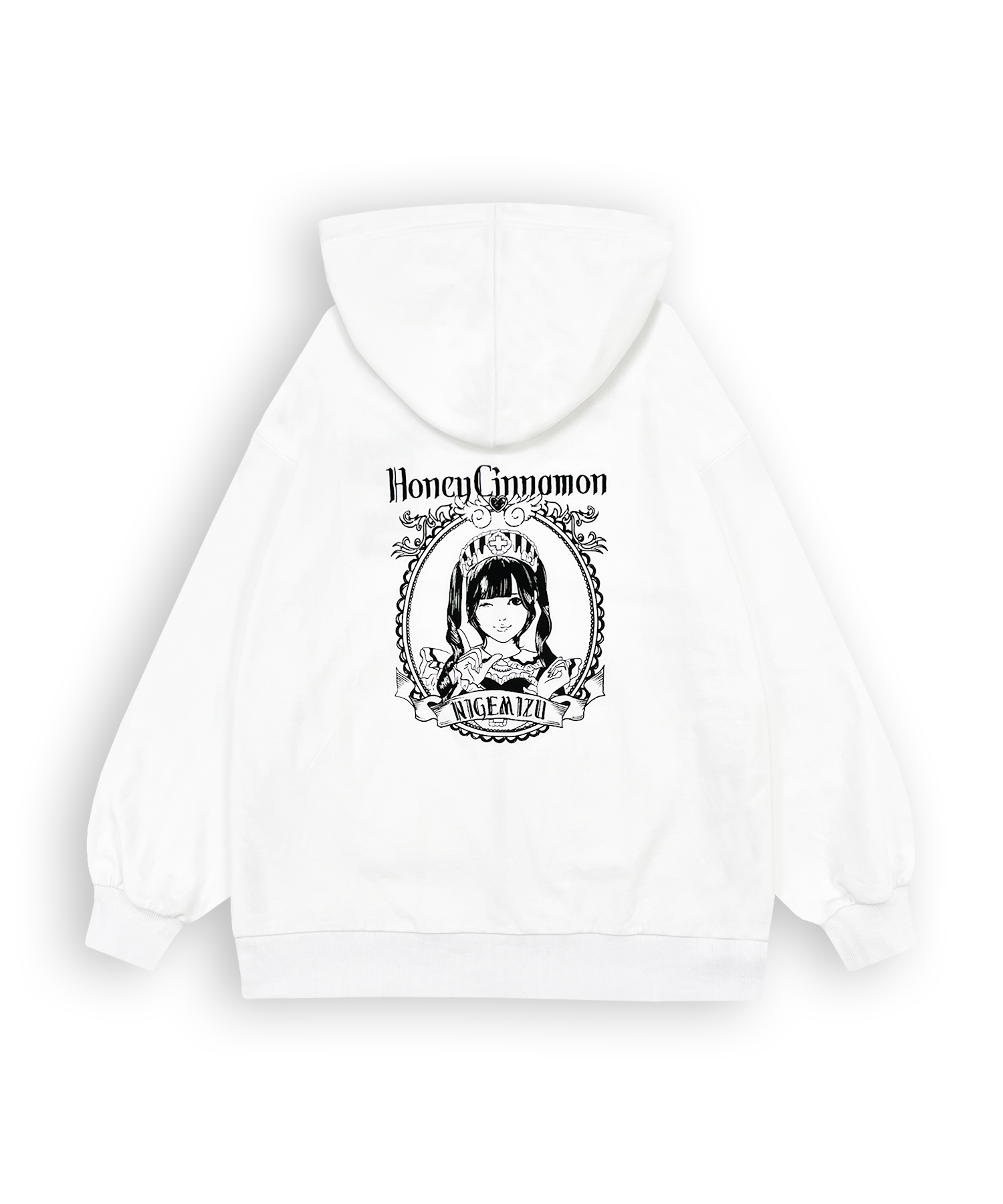 【逃げ水あむcollaboration】バックイラストジップパーカー