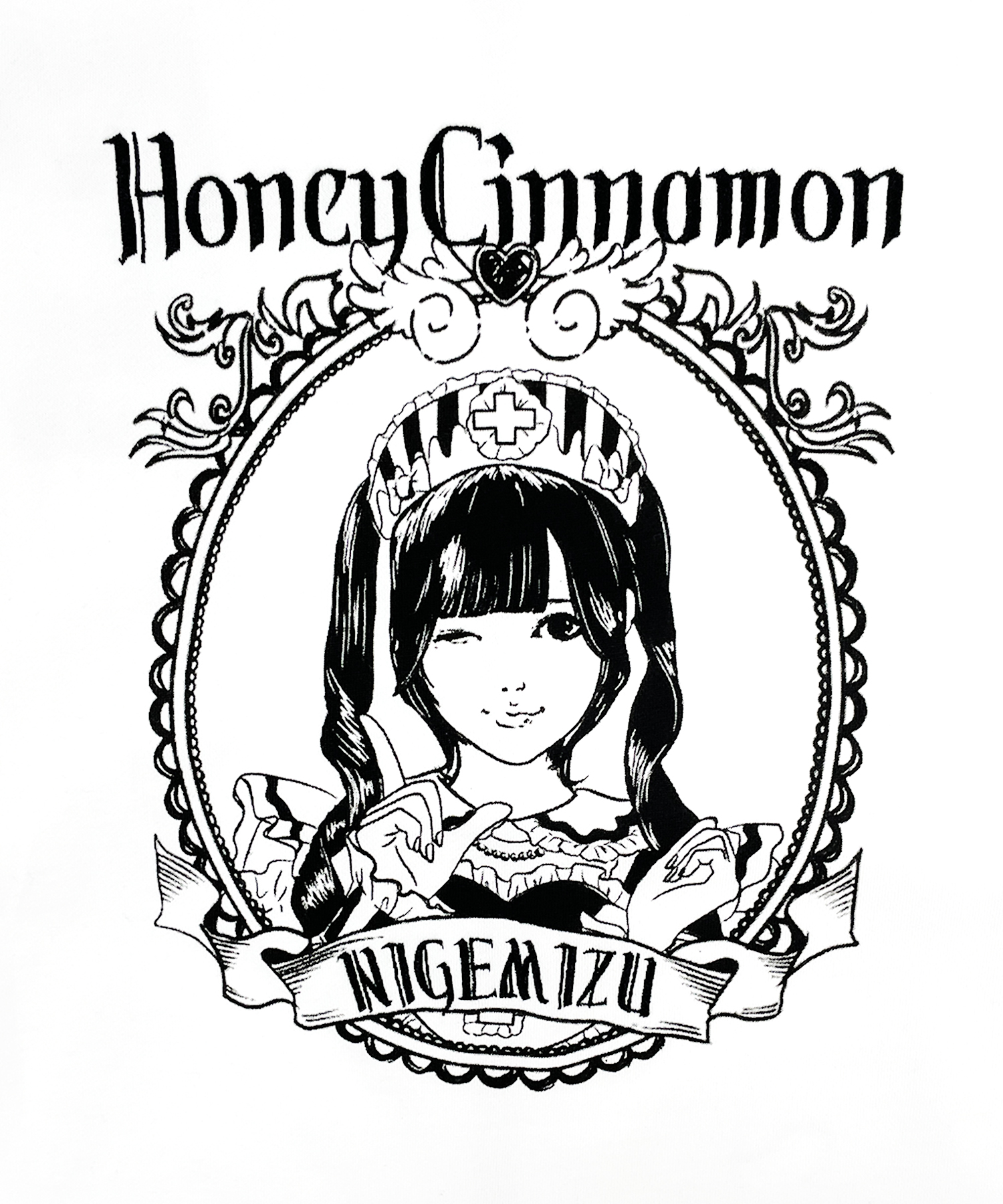 【逃げ水あむcollaboration】バックイラストジップパーカー