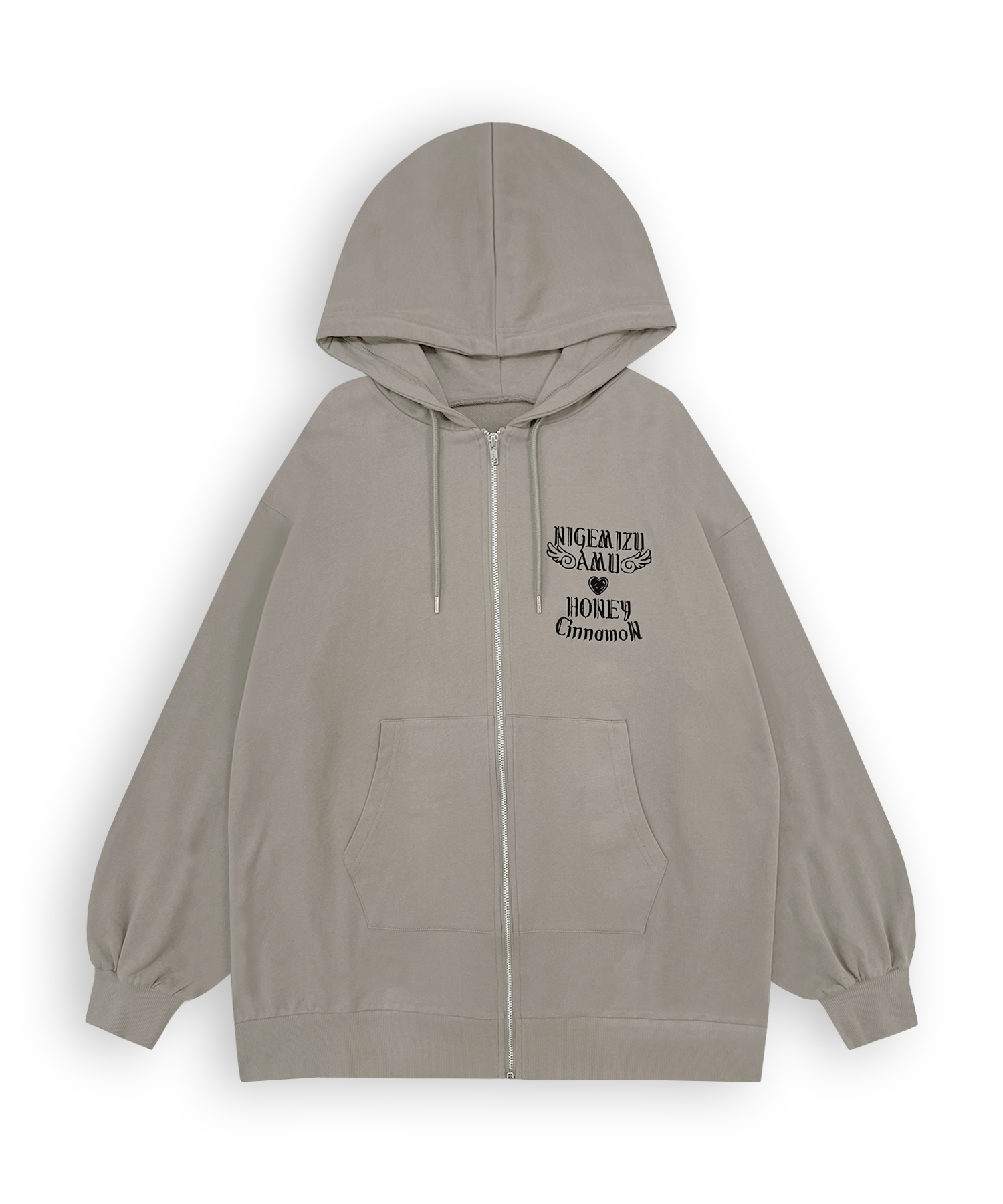 【逃げ水あむcollaboration】バックイラストジップパーカー