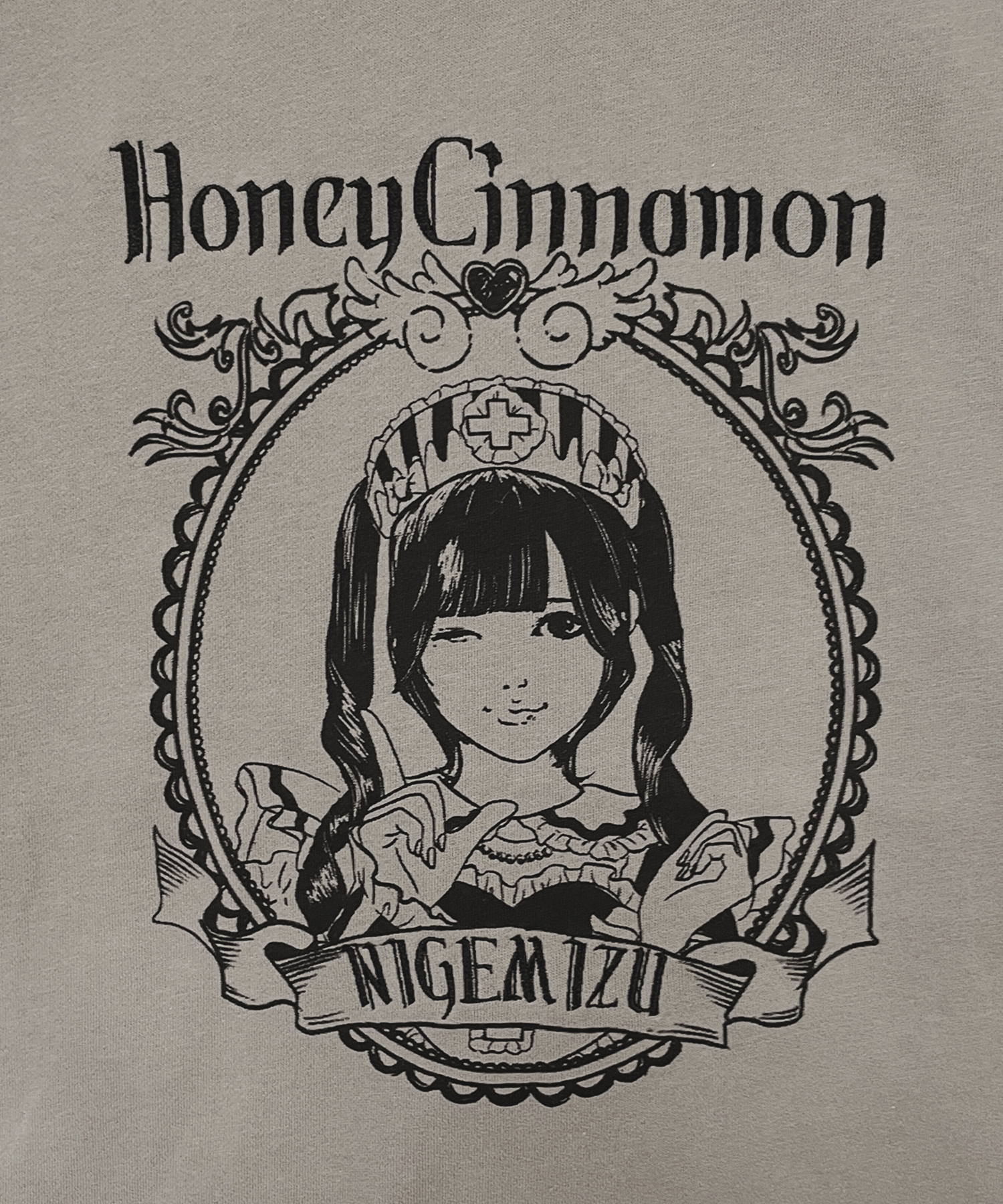 【逃げ水あむcollaboration】バックイラストジップパーカー