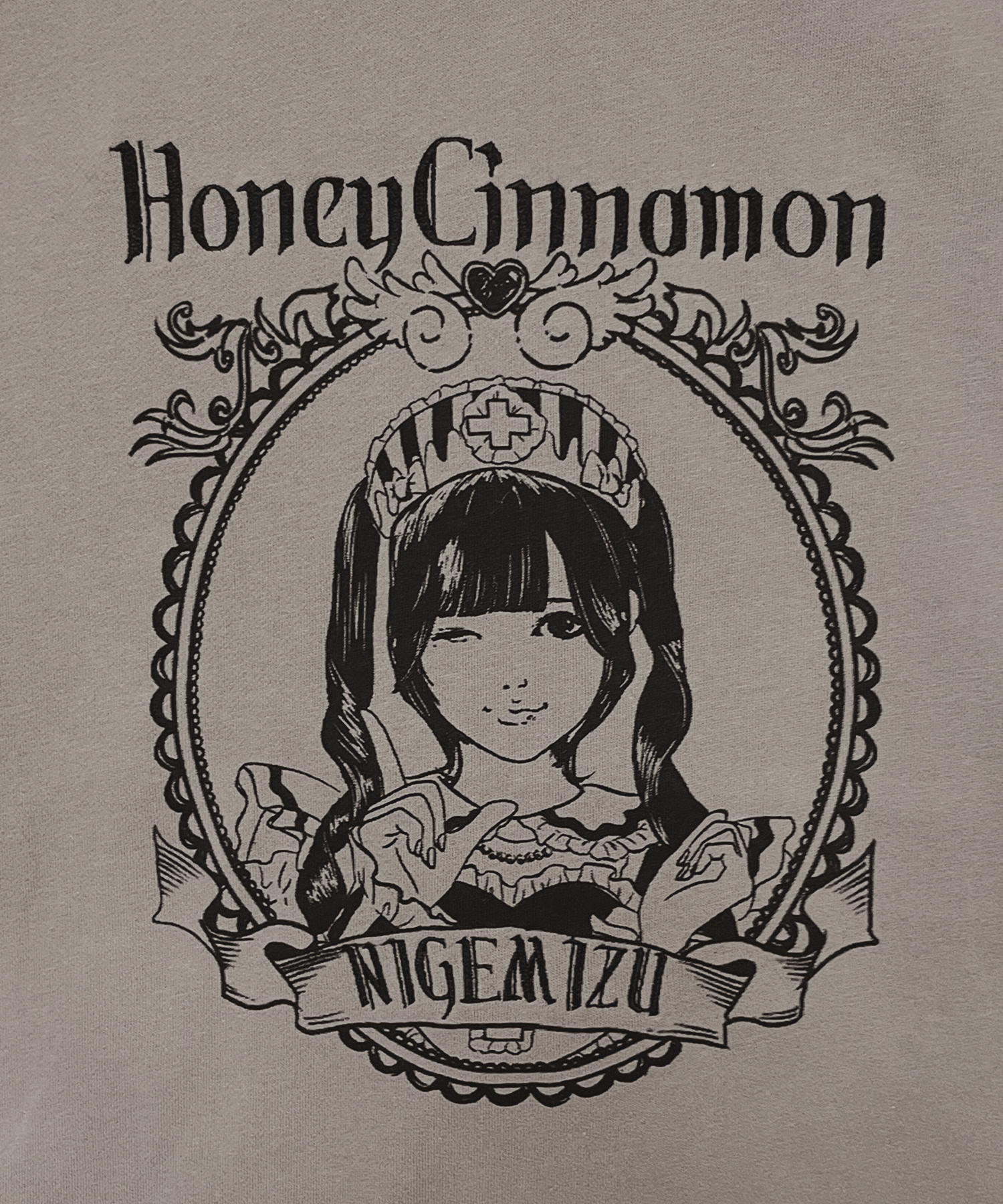 【逃げ水あむcollaboration】バックイラストジップパーカー