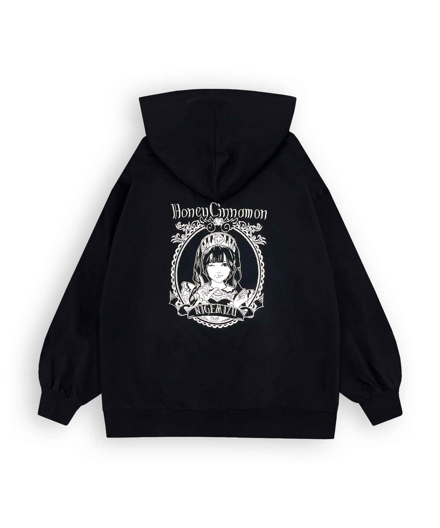 【逃げ水あむcollaboration】バックイラストジップパーカー