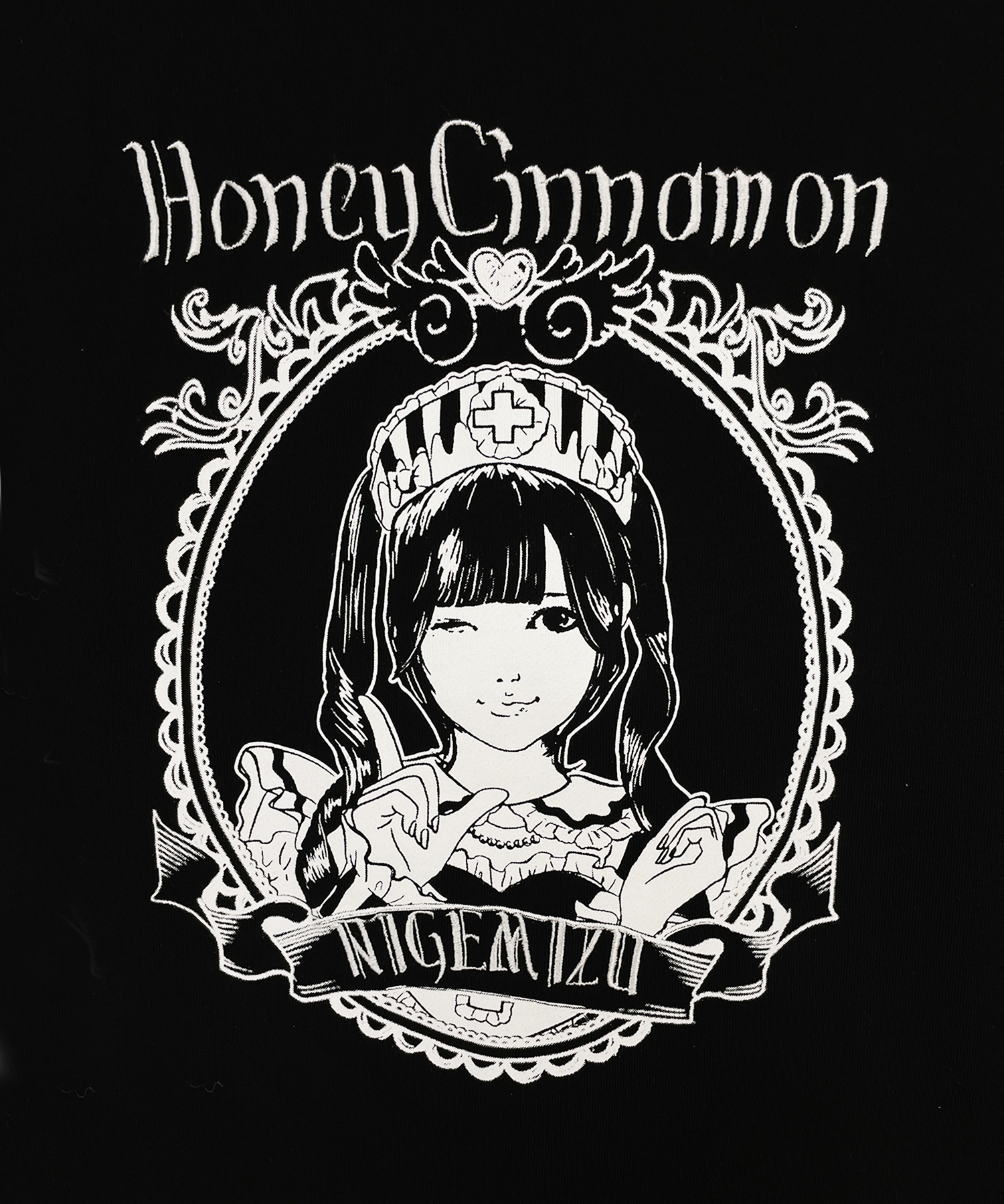 【逃げ水あむcollaboration】バックイラストジップパーカー