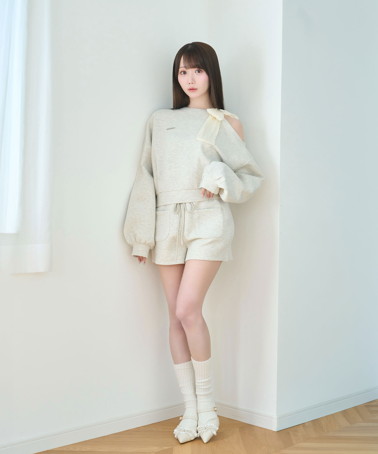 Organza ribbon sweat set up