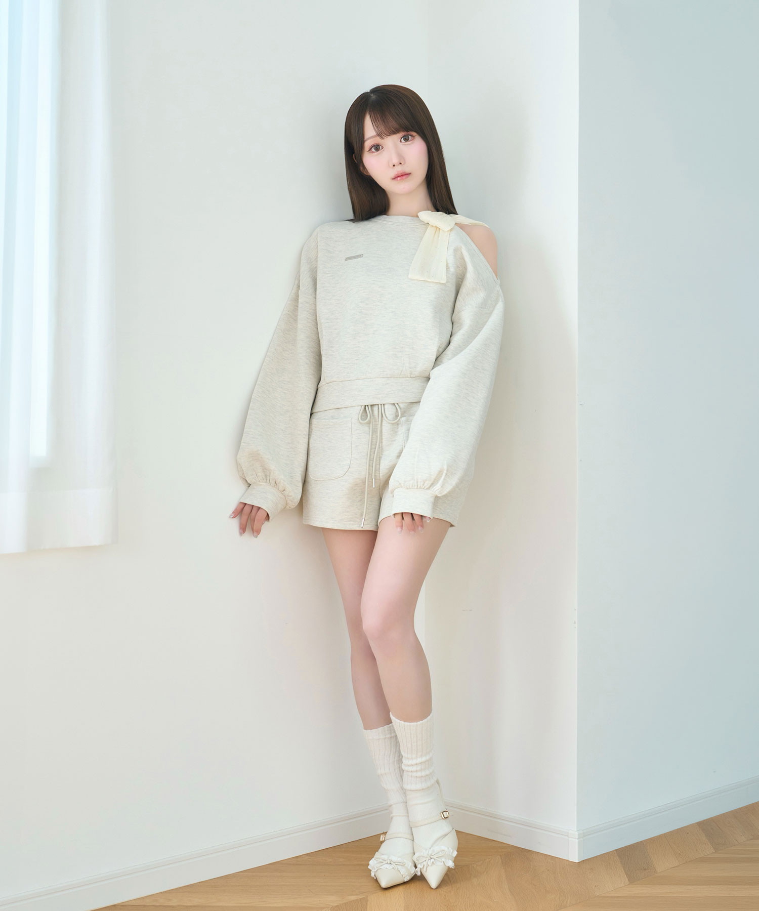 Organza ribbon sweat set up