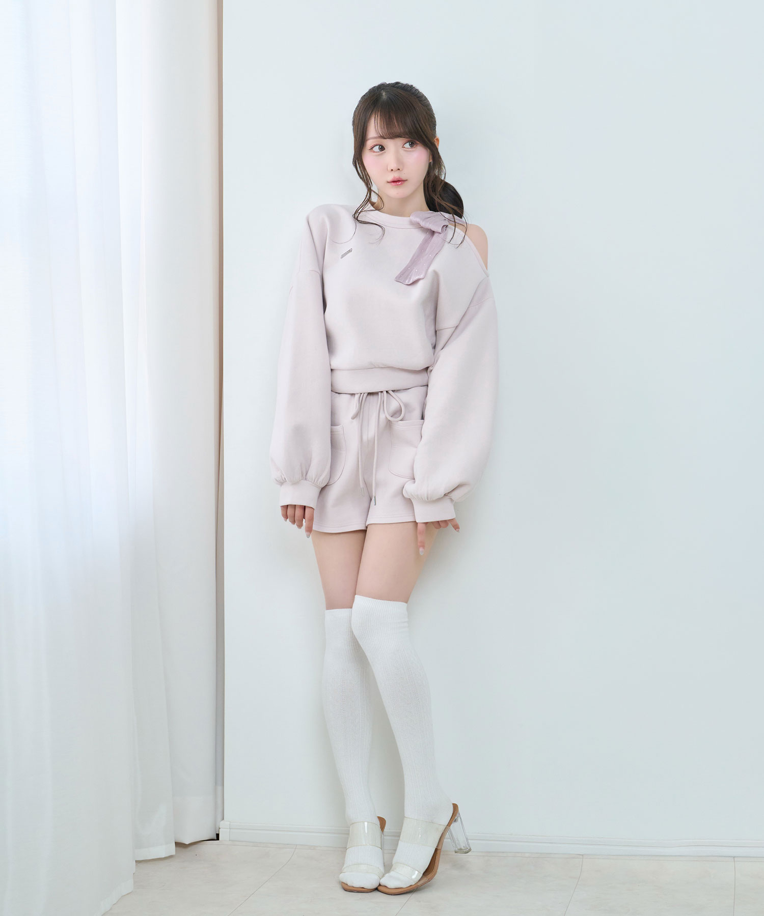 Organza ribbon sweat set up