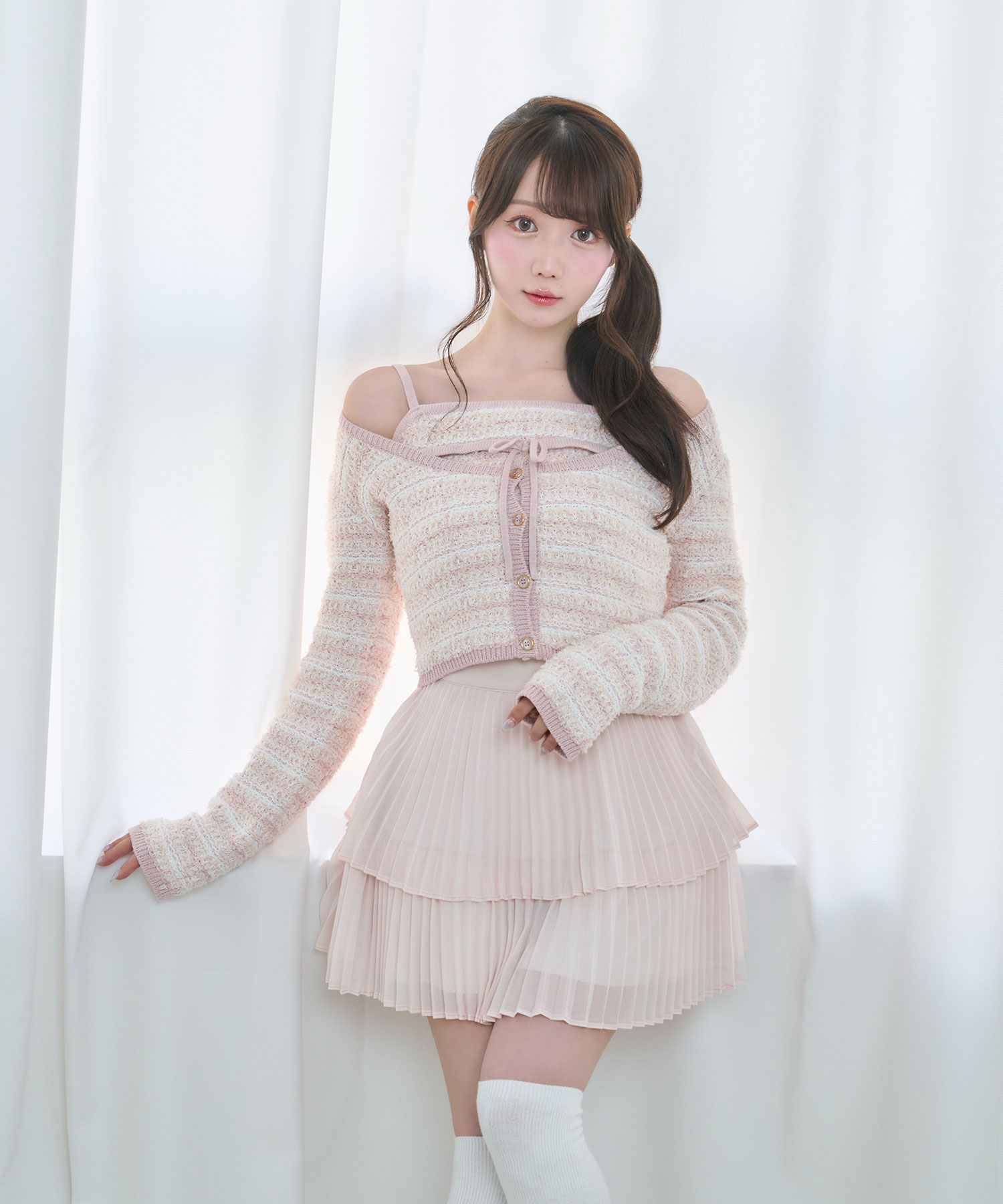 Tweed ensemble knit