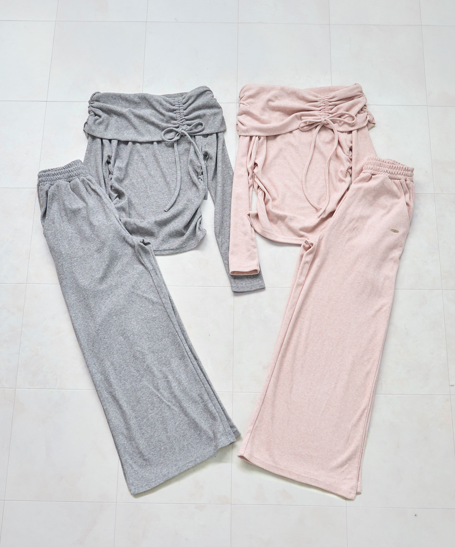 Off shoulder loose set up