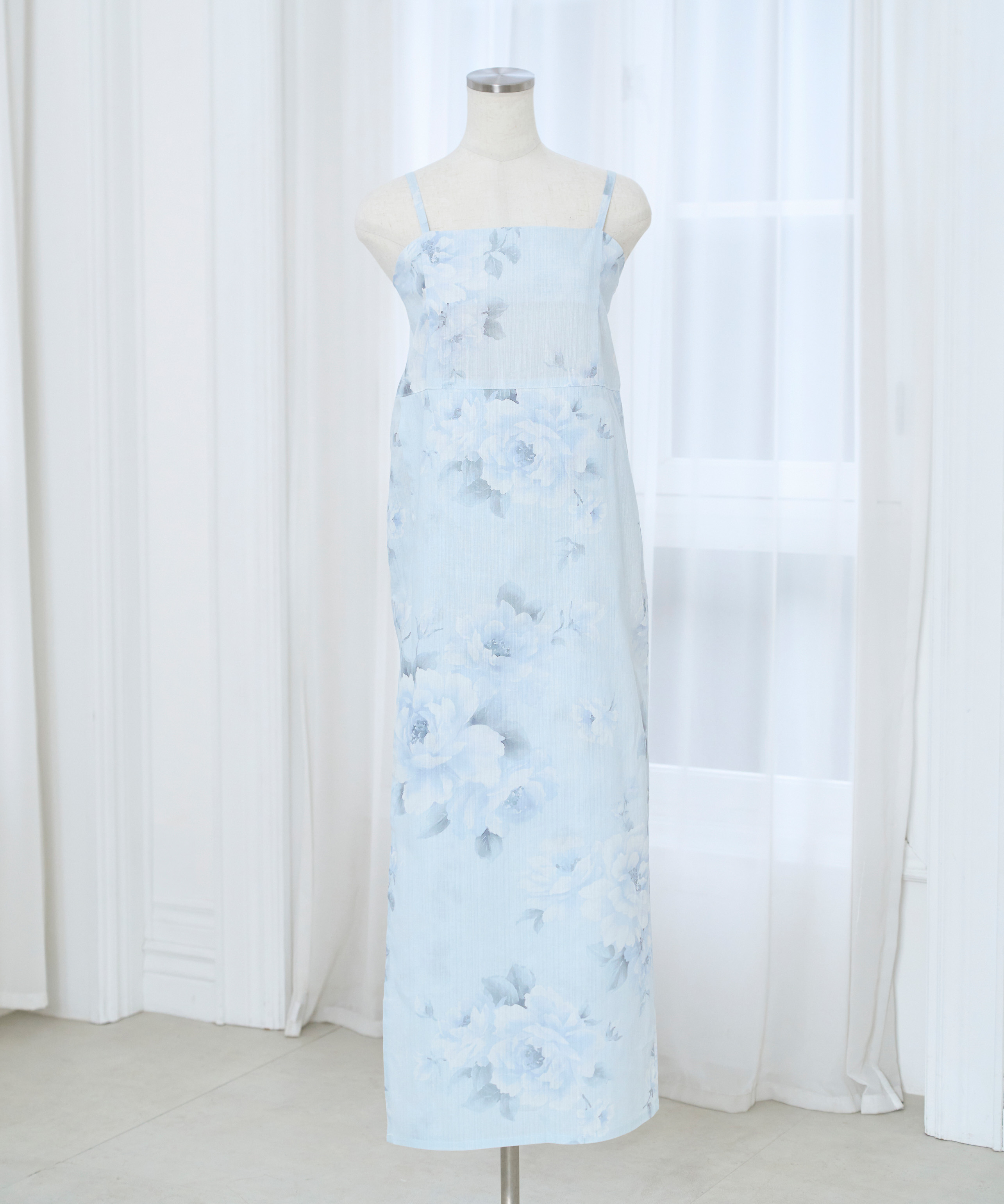 【Kazarihimo set】Pastel flower separate yukata set