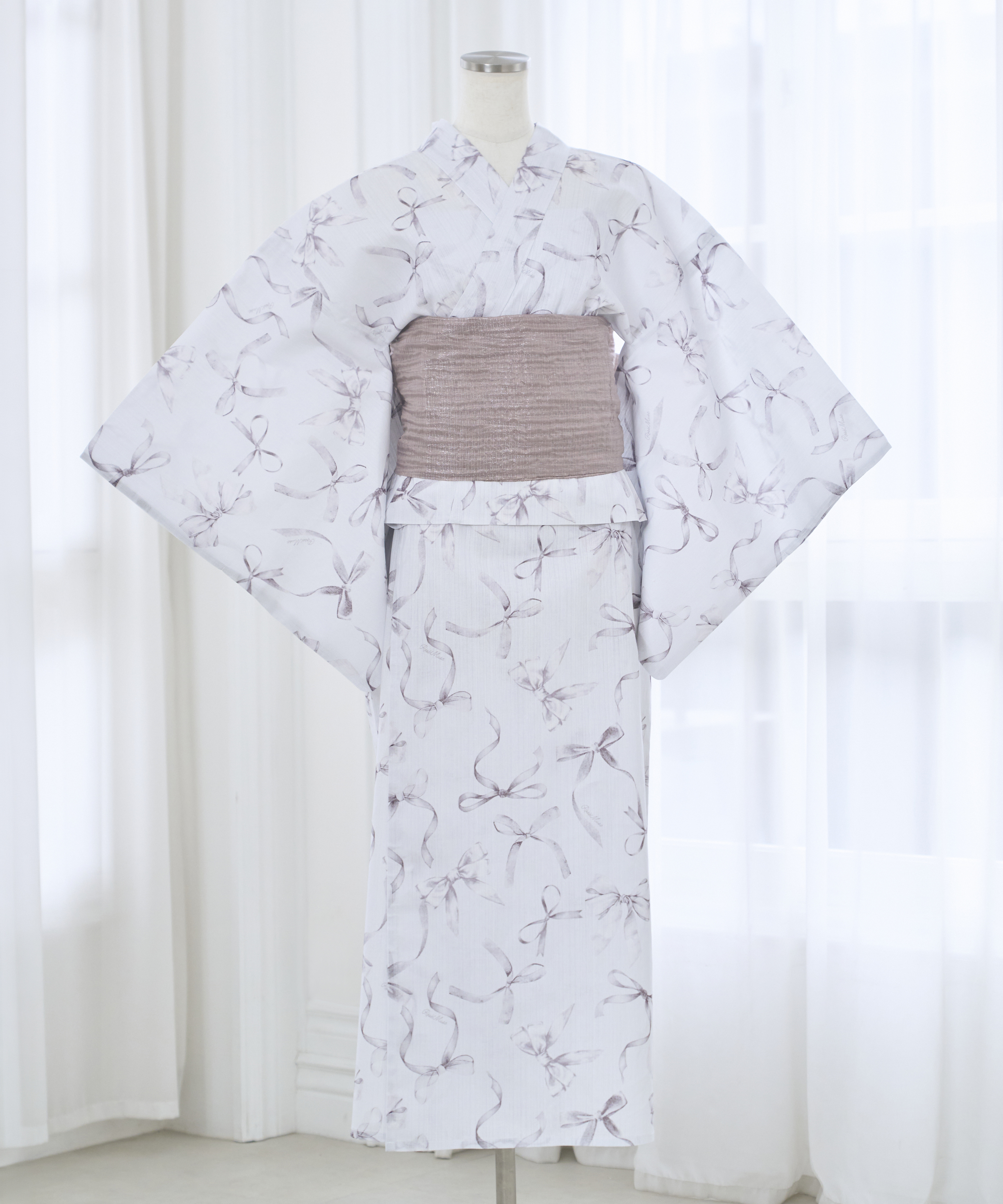 Ribbon separate yukata set
