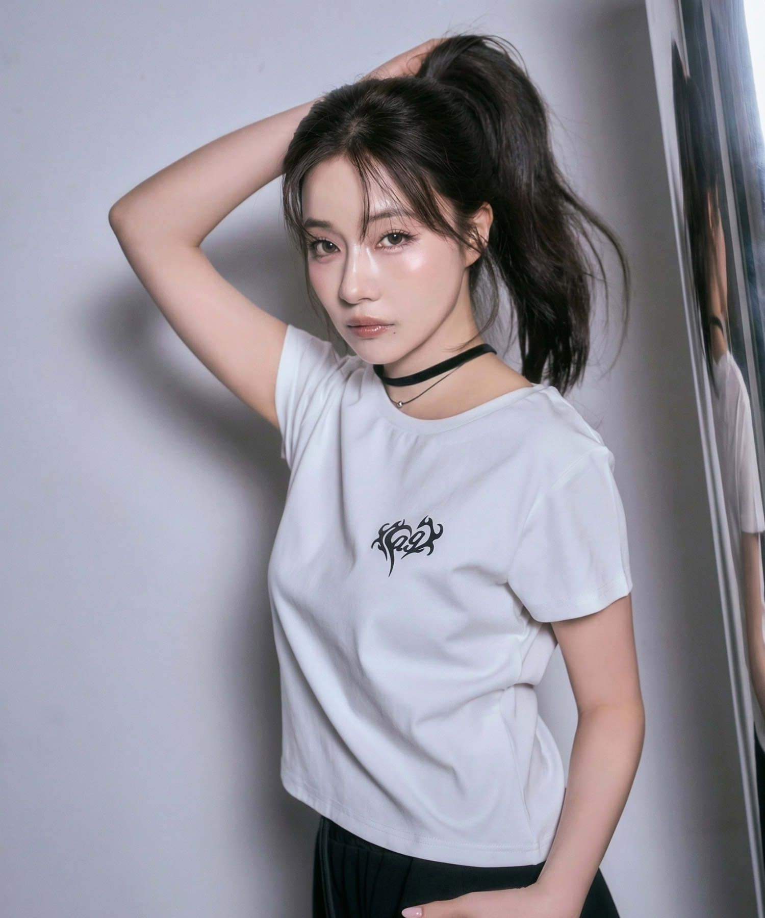 レースハートTシャツ