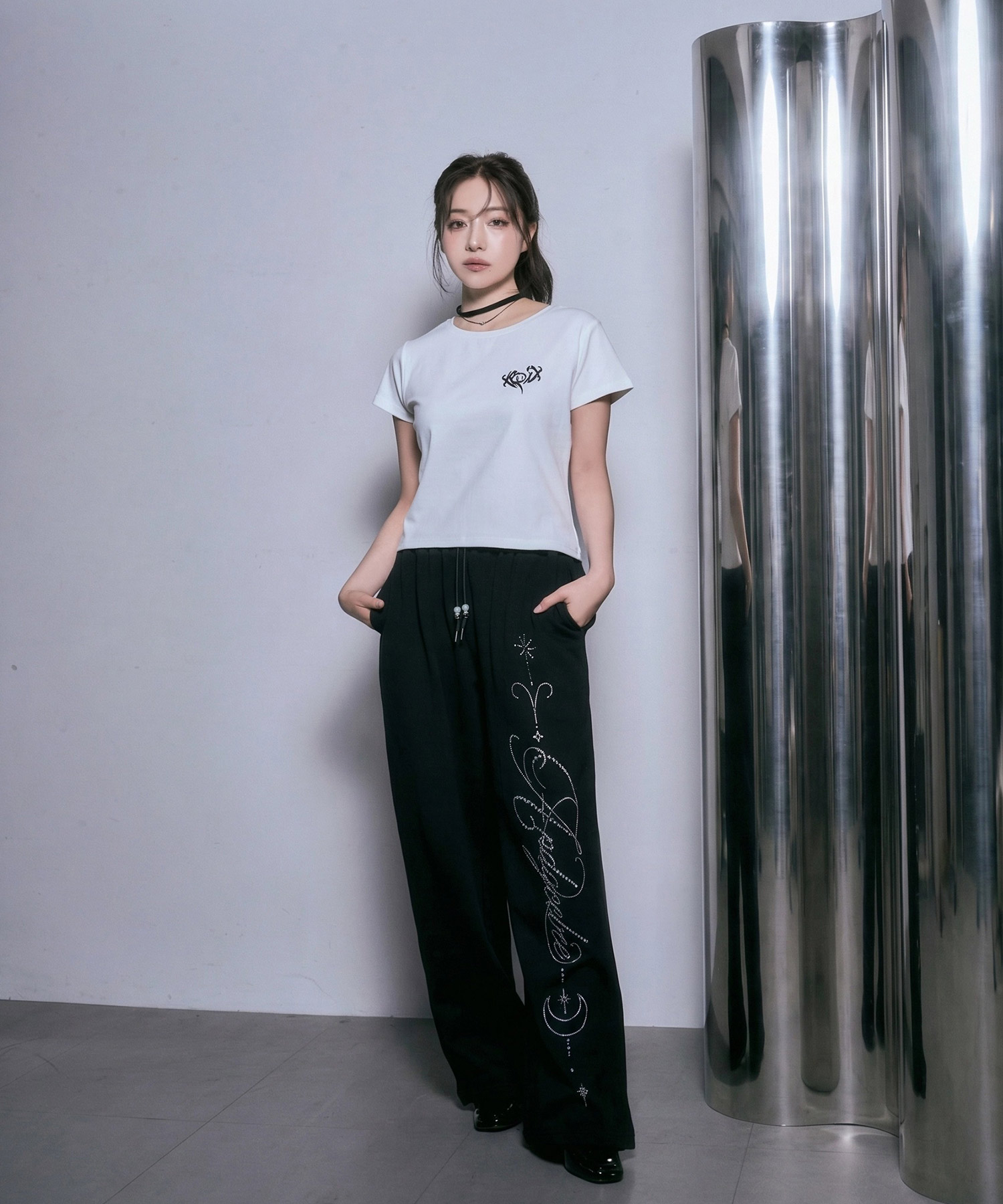 レースハートTシャツ