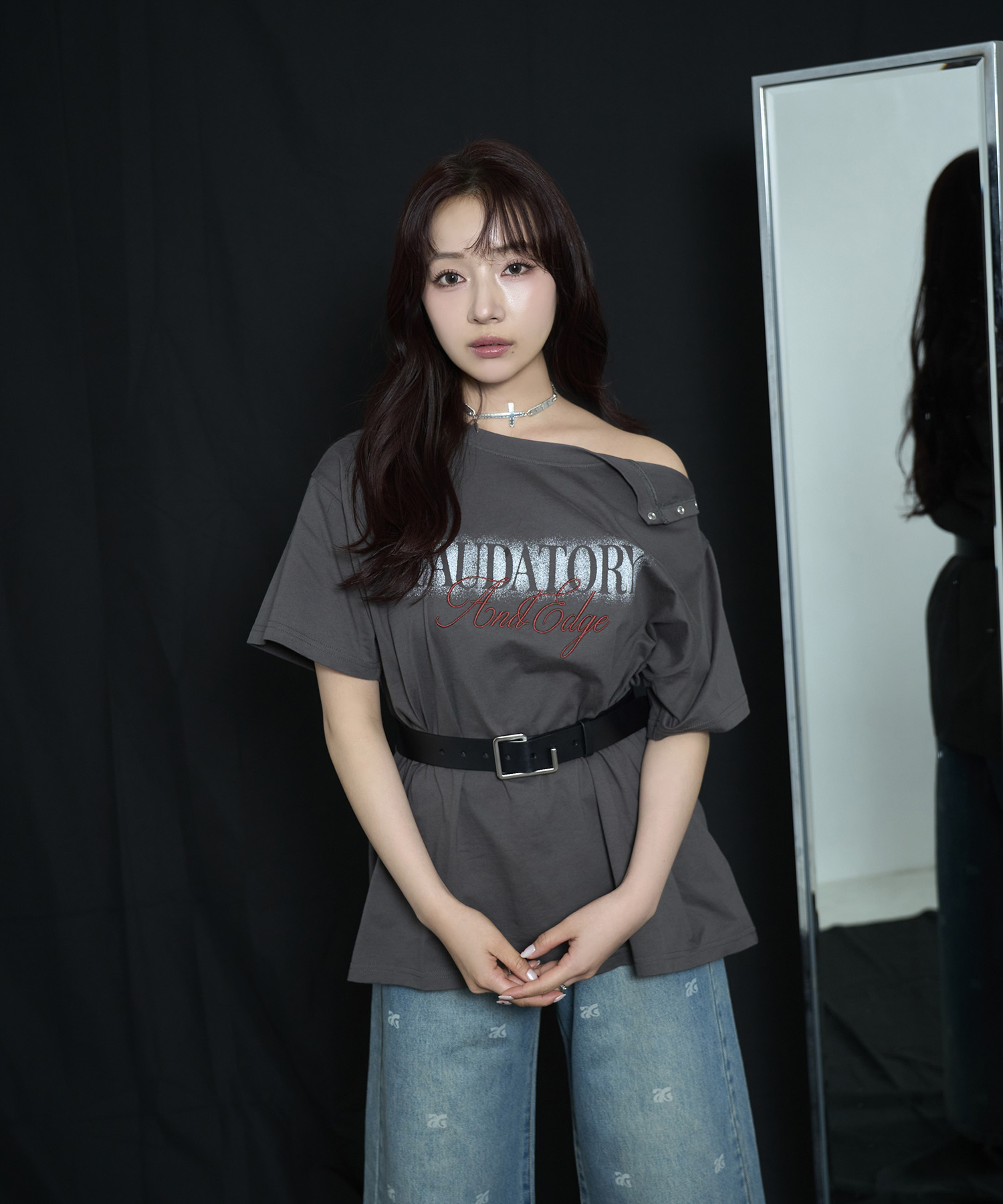 スプレープリントTシャツ