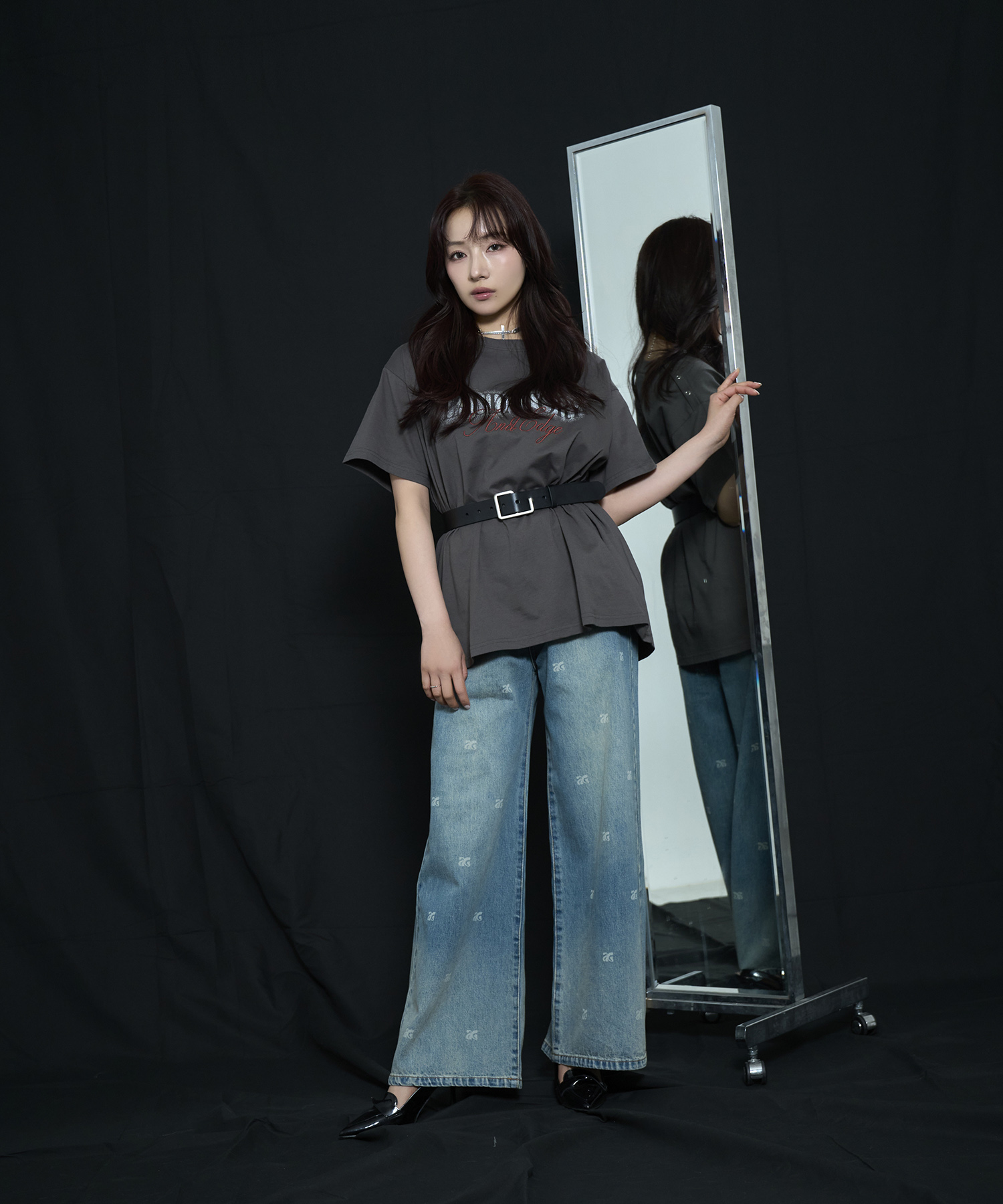 スプレープリントTシャツ