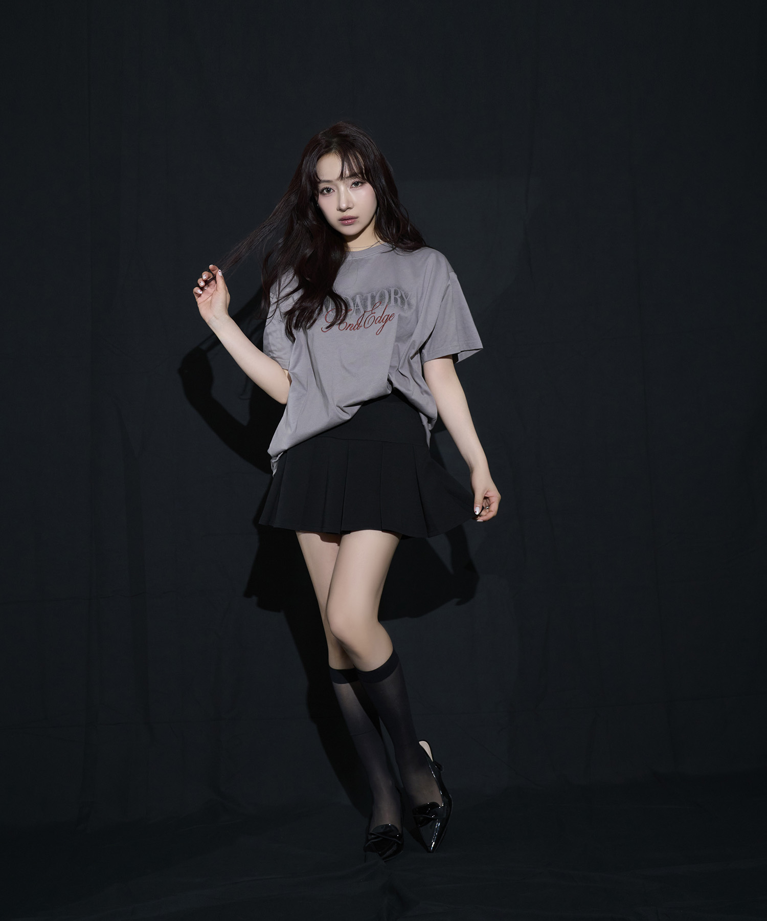 スプレープリントTシャツ