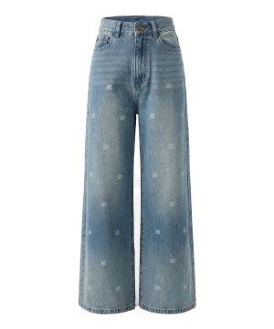 【梅田エスト予約販売】モノグラムロゴデニムパンツ