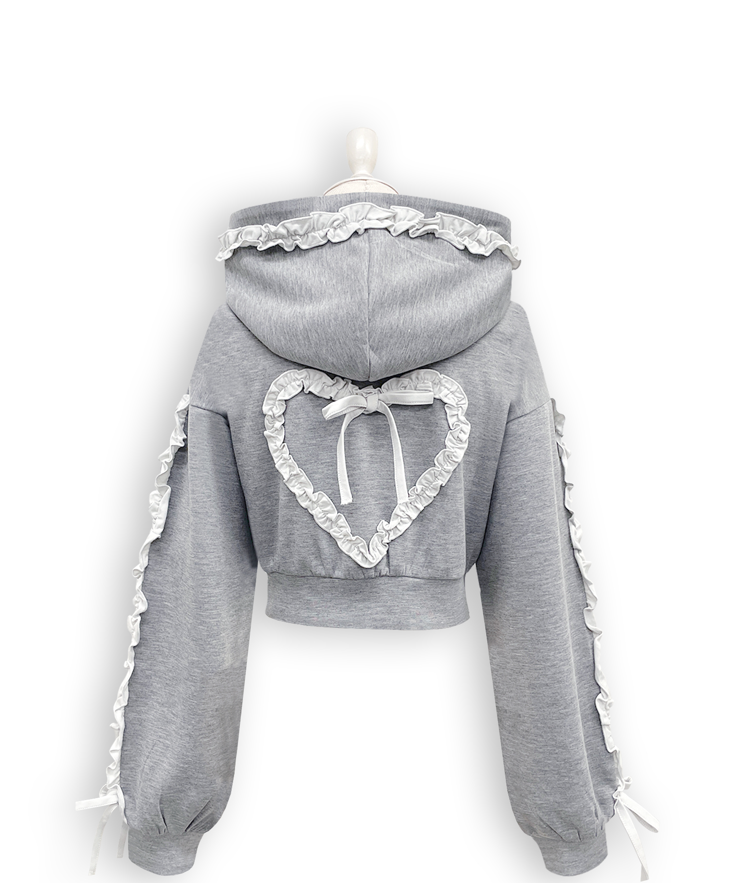 カラーフリルパーカーセットアップ