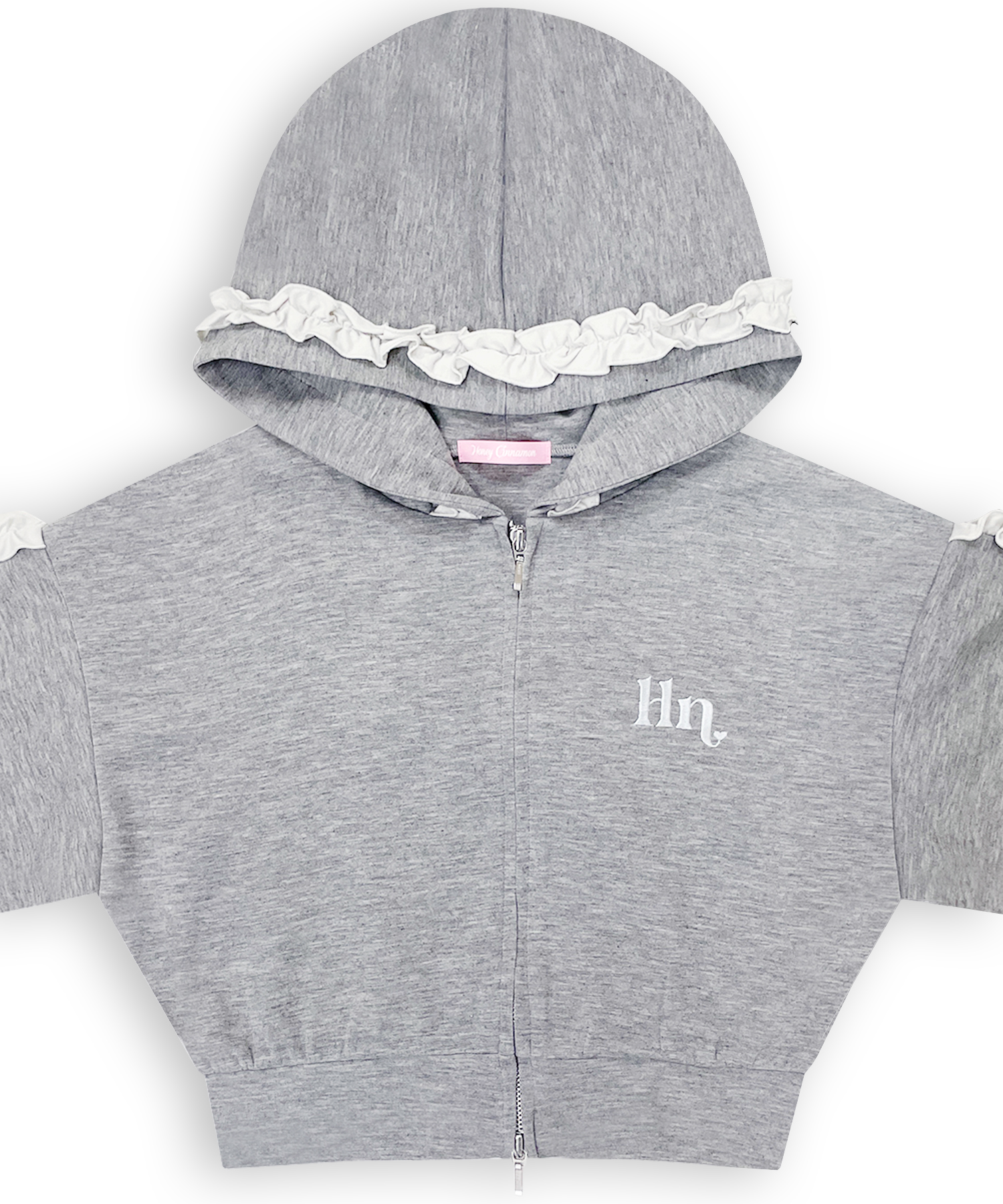 カラーフリルパーカーセットアップ