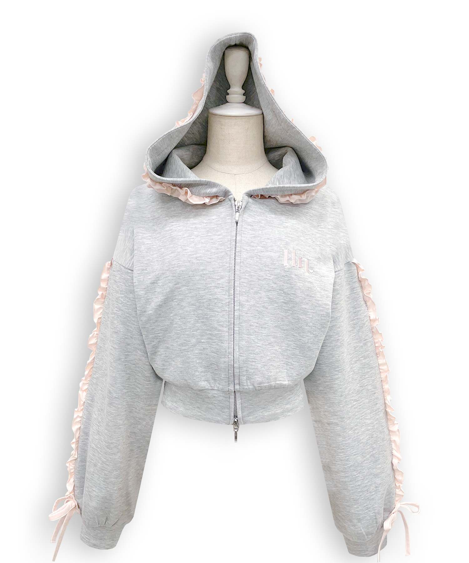 カラーフリルパーカーセットアップ